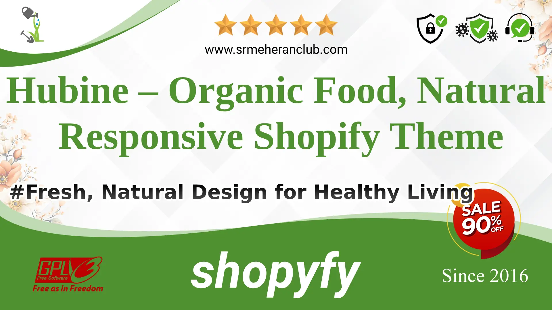 Hubine – Organic Food, Natural Responsive Shopify Theme — Theme by Templatemonster