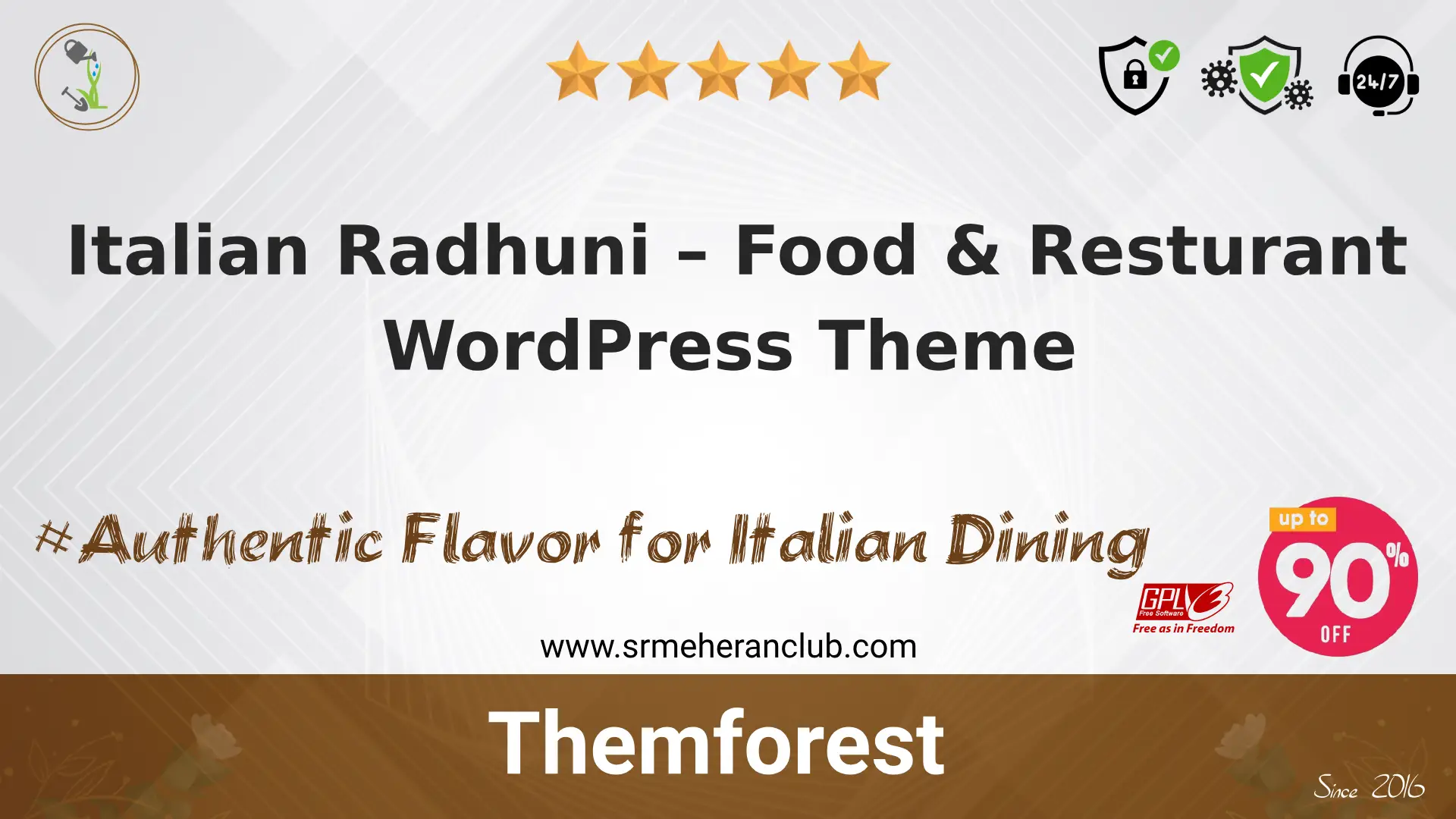 Italian Radhuni – Food & Resturant WordPress Theme — Theme by Themeforest