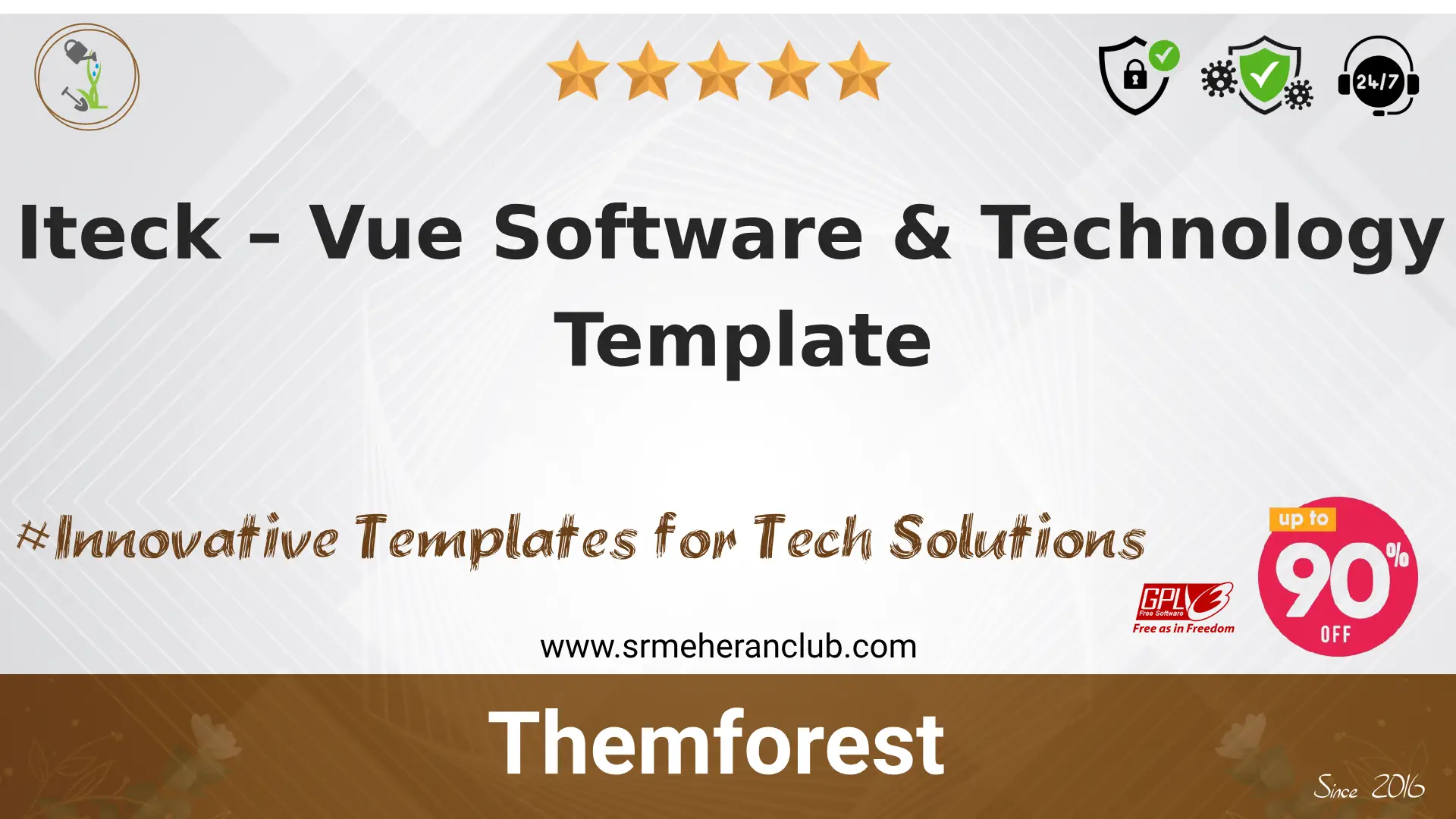Iteck – Vue Software & Technology Template
