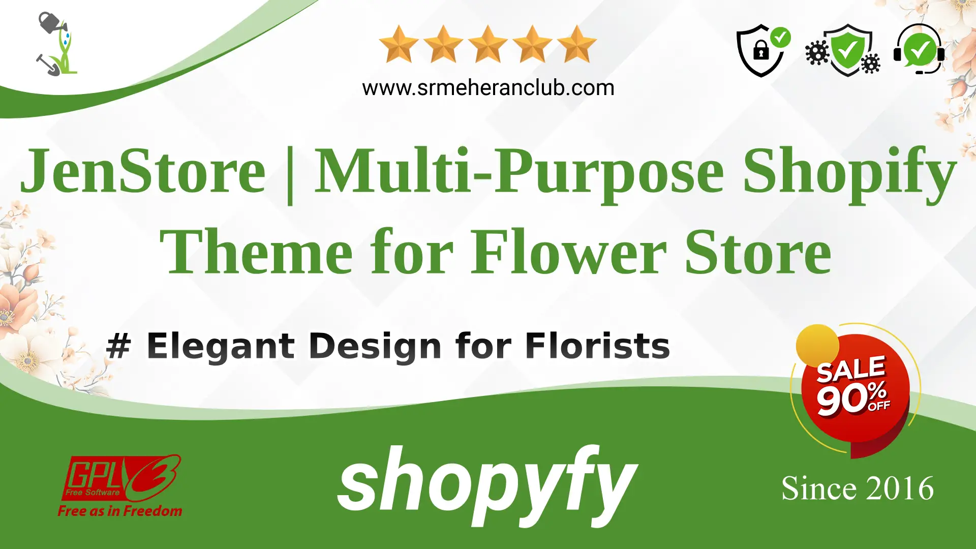 JenStore | Multi-Purpose Shopify Theme for Flower Store — Theme by Themeforest