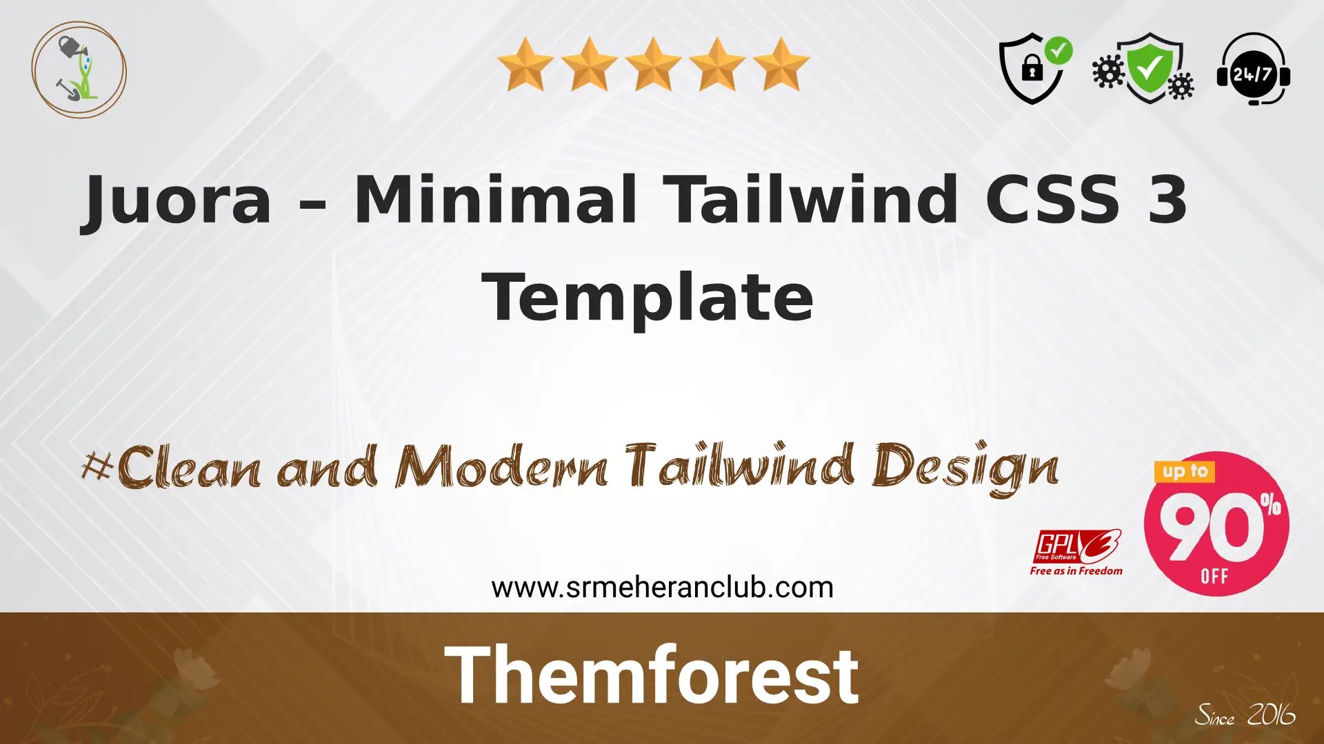 Juora – Minimal Tailwind CSS 3 Template.