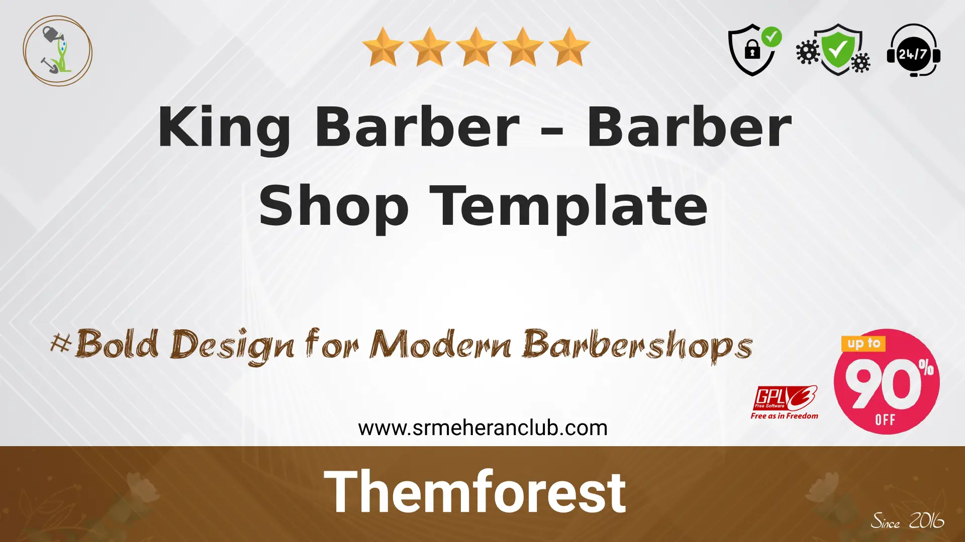 King Barber – Barber Shop Template — Template by Themeforest