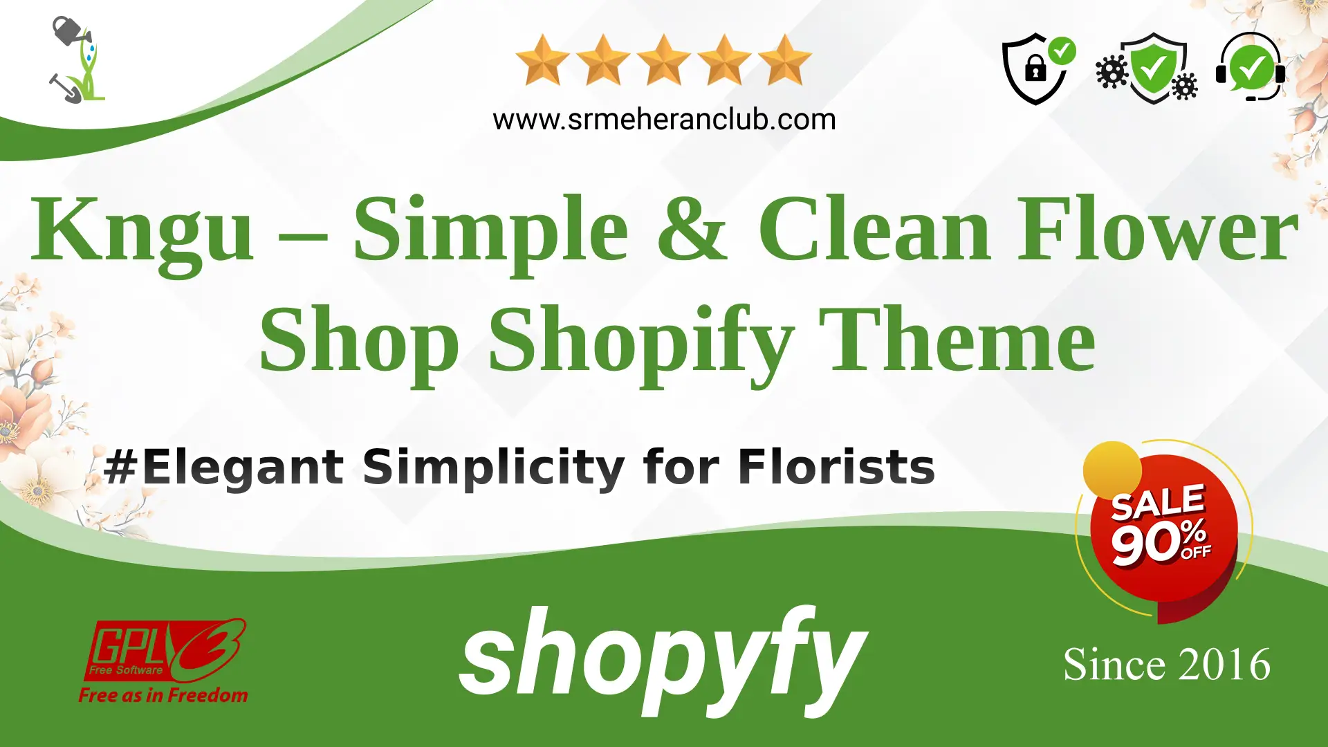 Kngu – Simple & Clean Flower Shop Shopify Theme — Theme by Themeforest