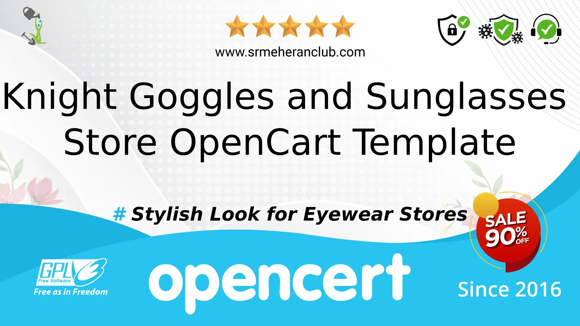 Knight Goggles and Sunglasses Store OpenCart Template — Template by Templatemonster