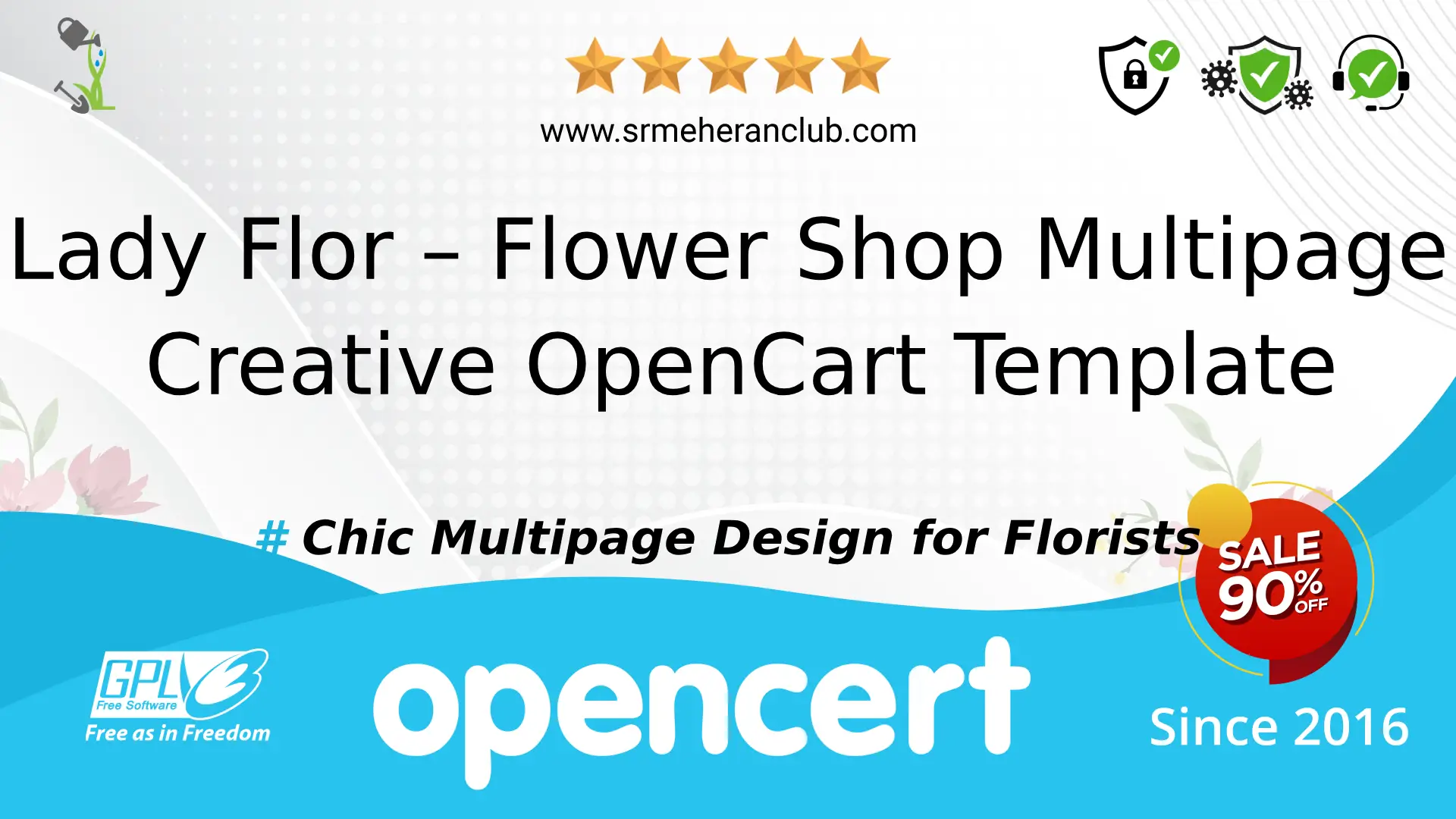 Lady Flor – Flower Shop Multipage Creative OpenCart Template — Template by Templatemonster