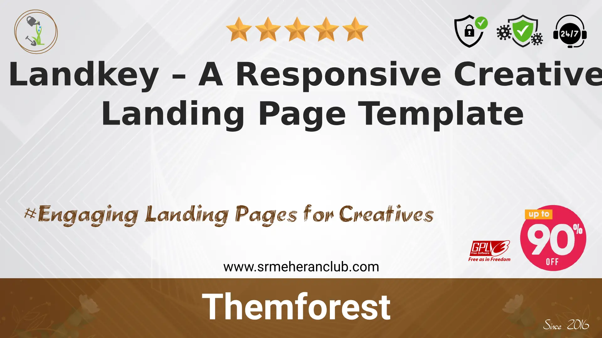 Landkey – A Responsive Creative Landing Page Template