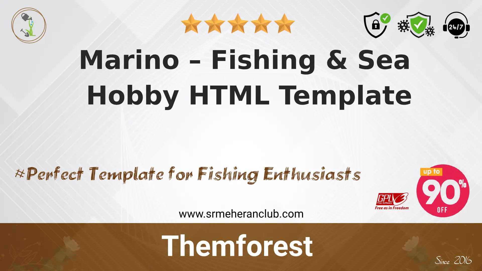 Marino – Fishing & Sea Hobby HTML Template — Template by Themeforest