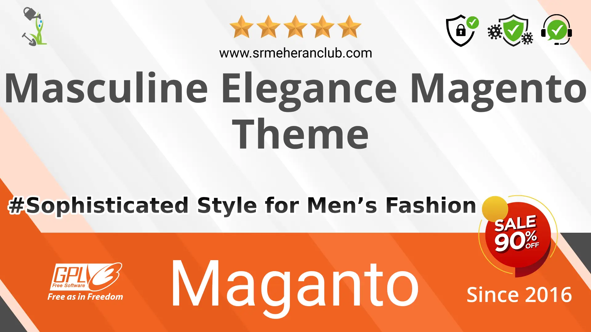 Masculine Elegance Magento Theme — Theme by Templatemonster