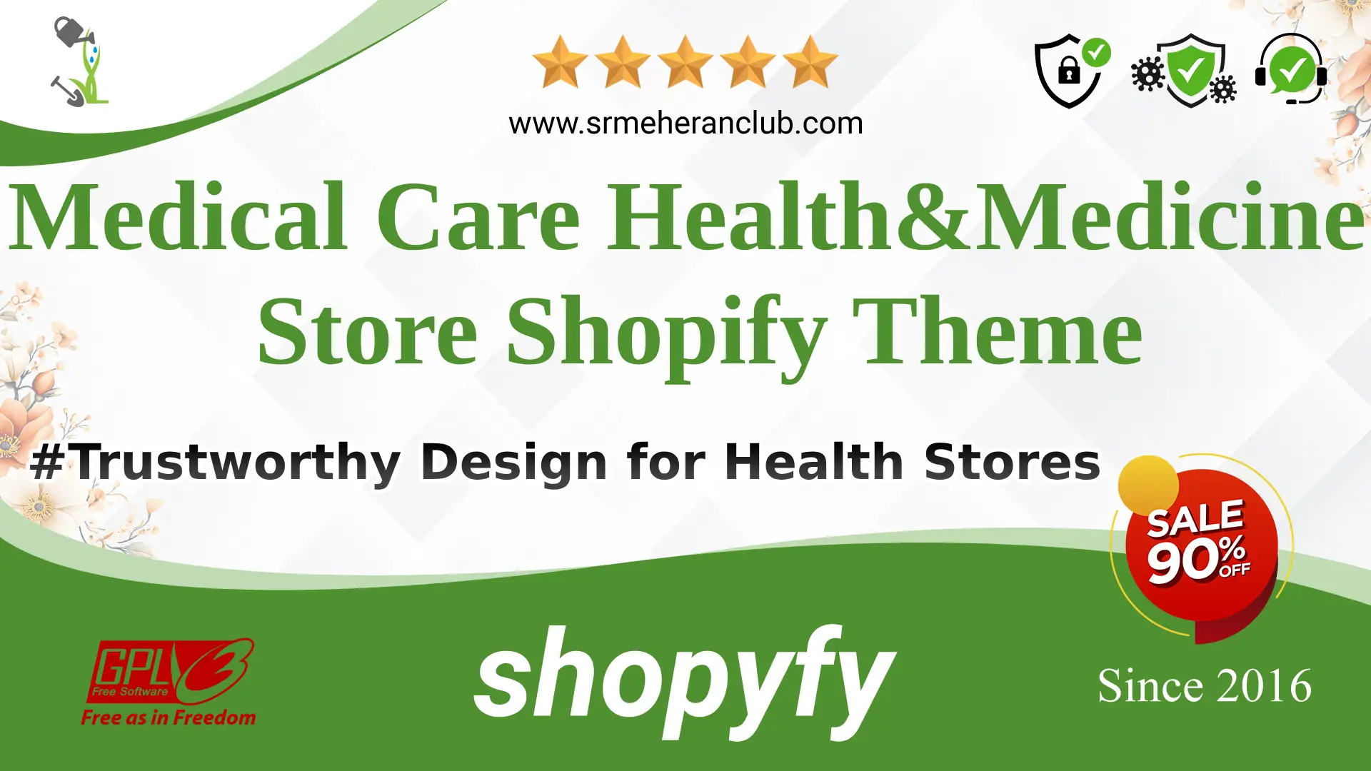 Medical Care Health&Medicine Store Shopify Theme — Theme by Templatemonster