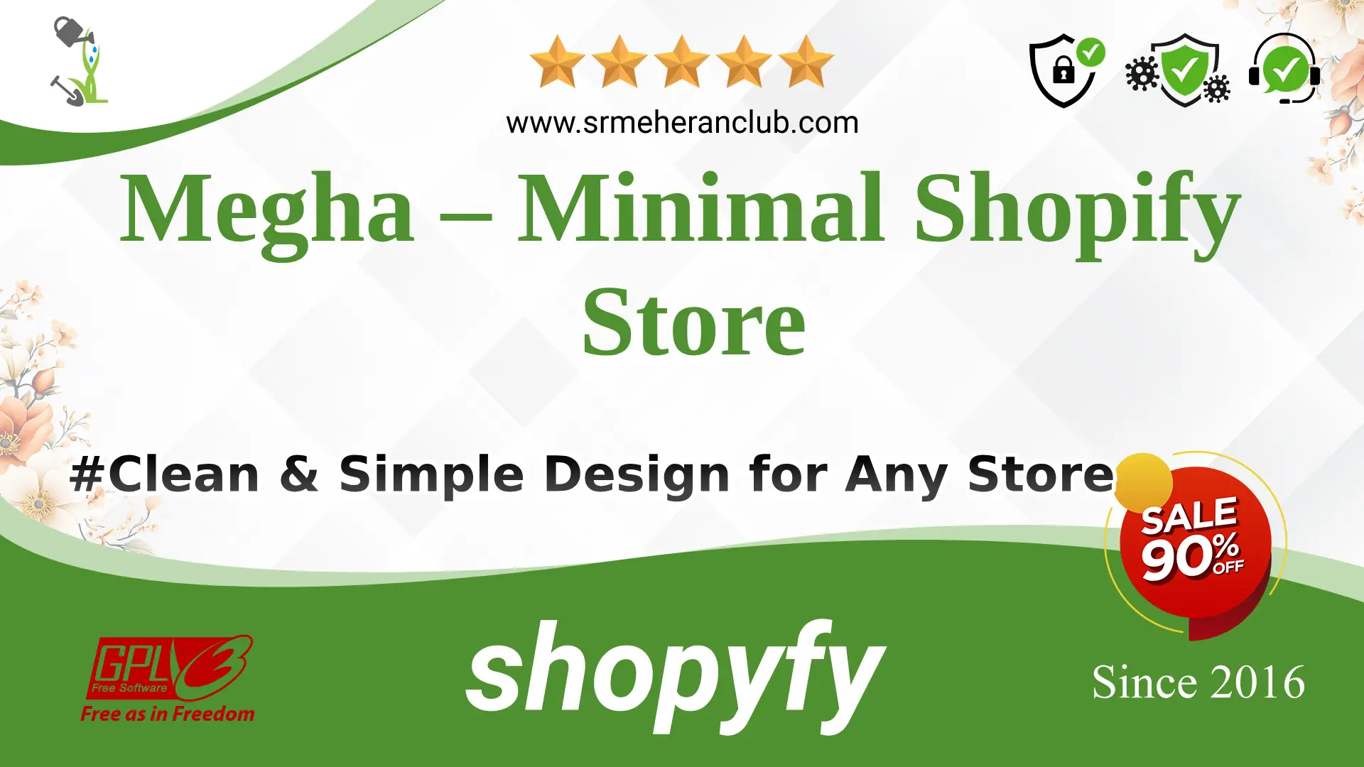Megha – Minimal Shopify Store — Theme by Themeforest