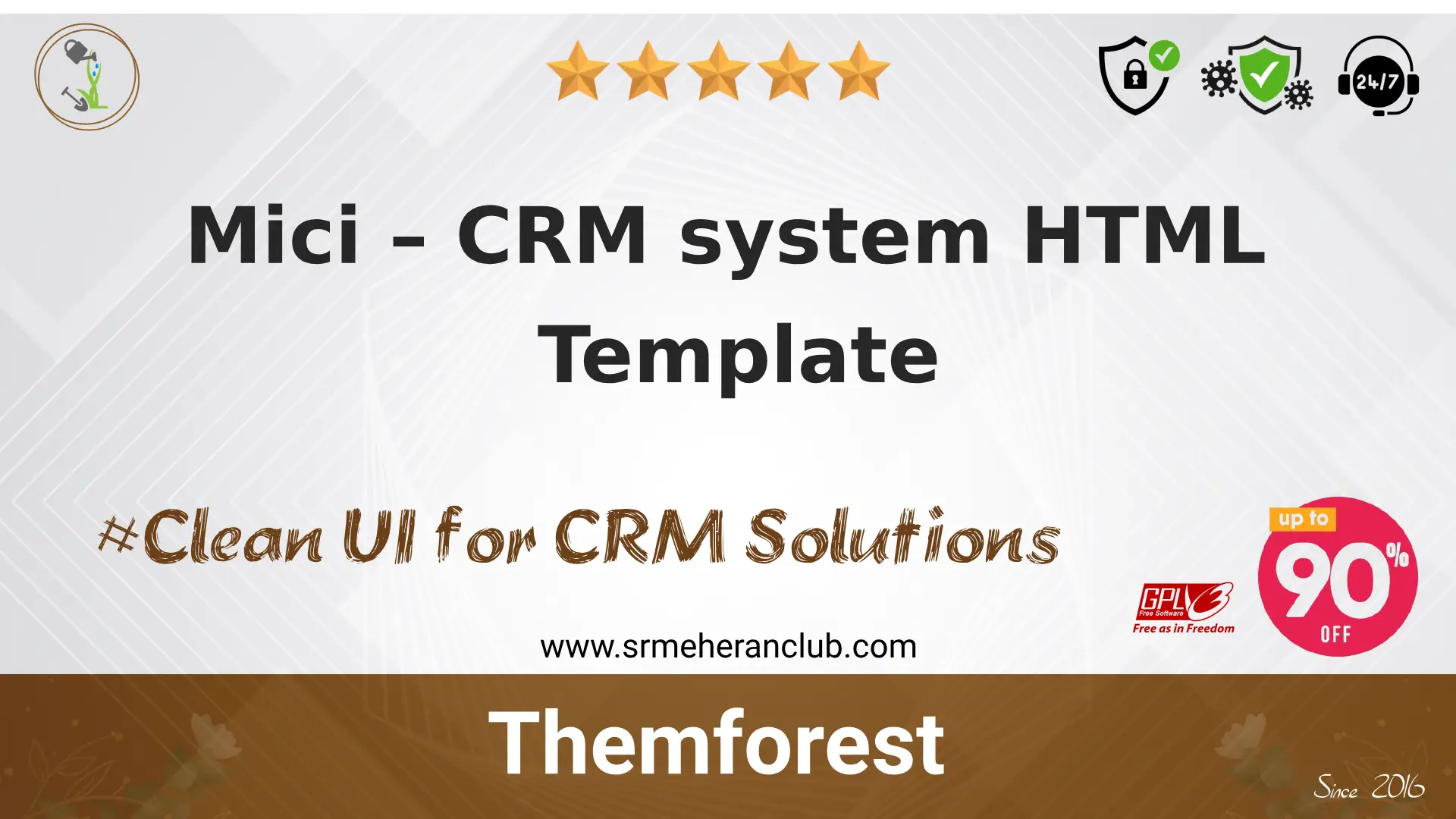 Mici – CRM system HTML Template