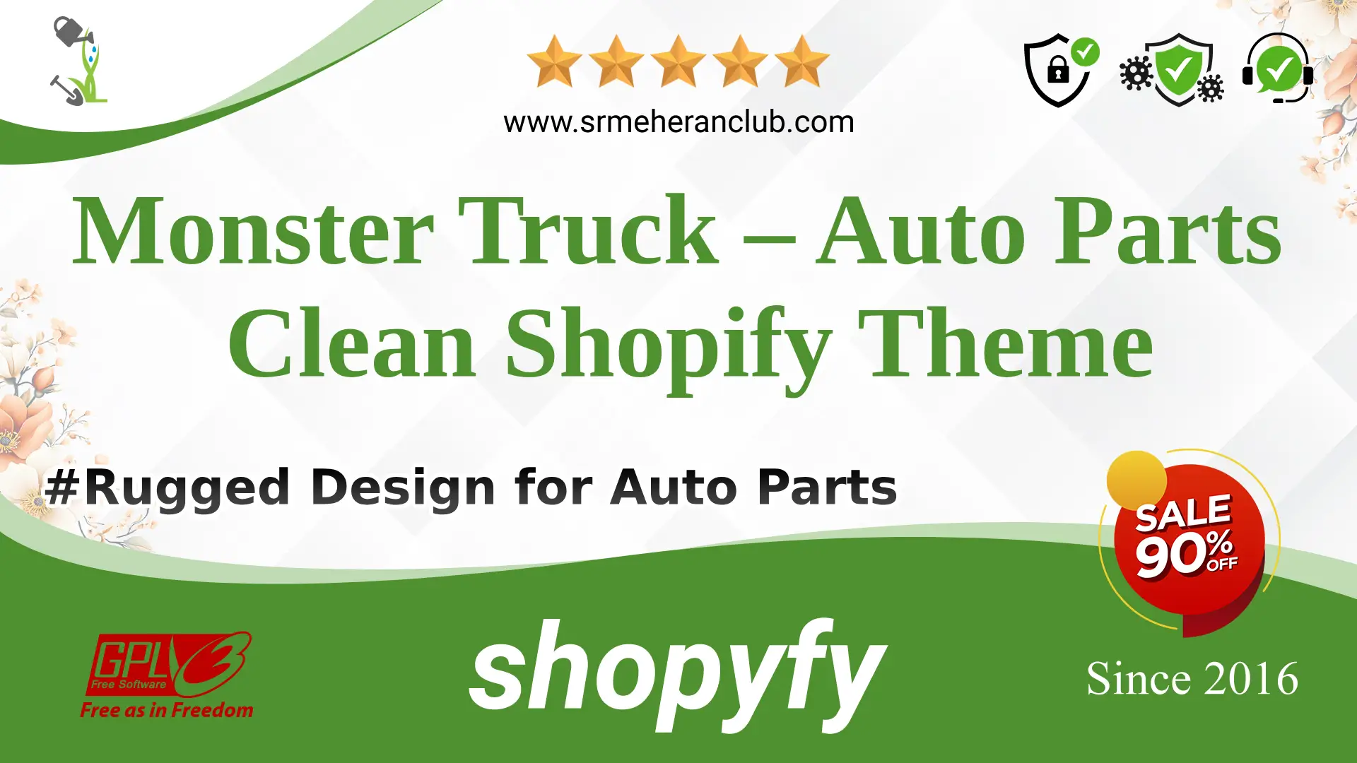 Monster Truck – Auto Parts Clean Shopify Theme — Theme by Templatemonster