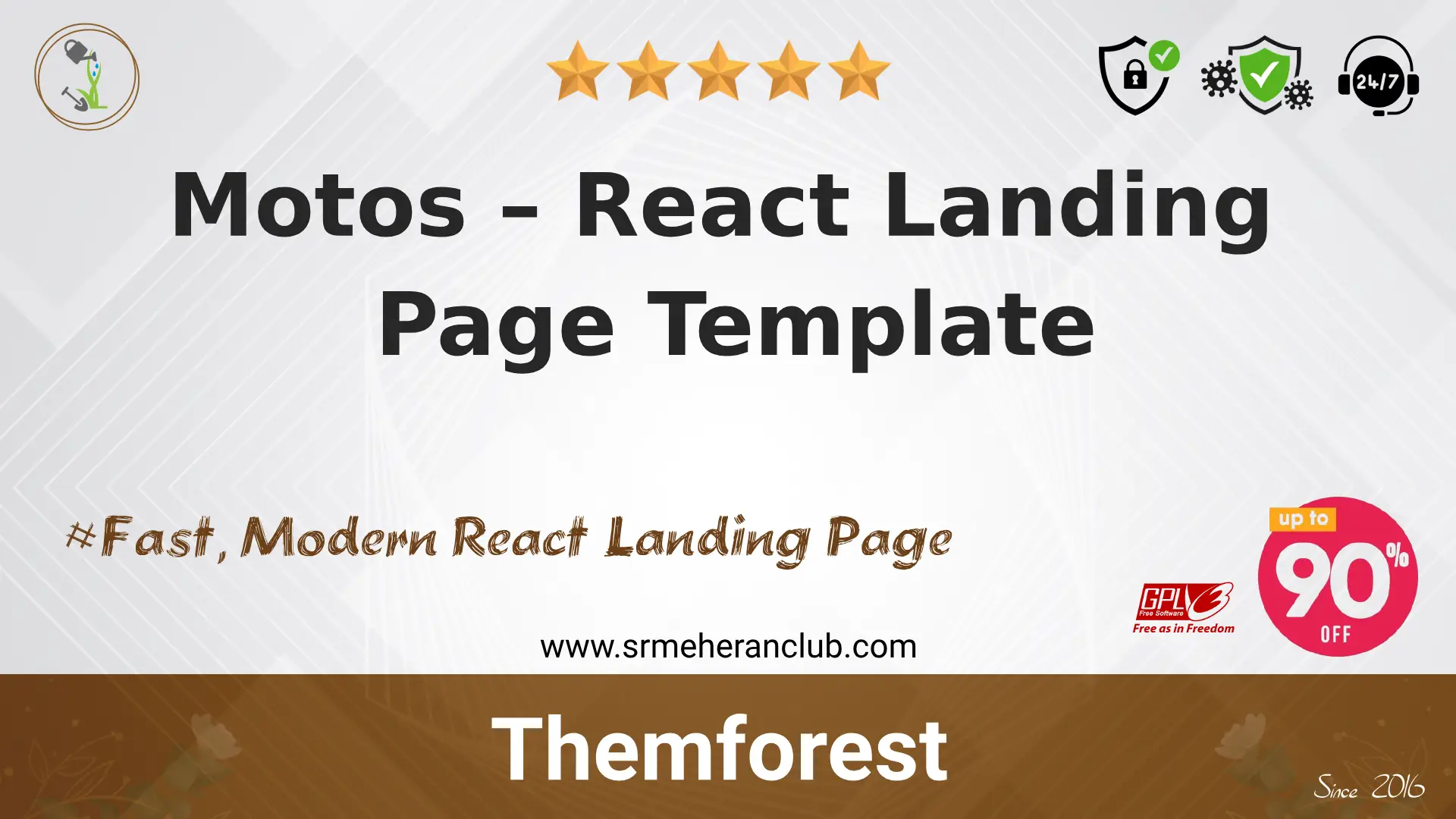 Motos – React Landing Page Template