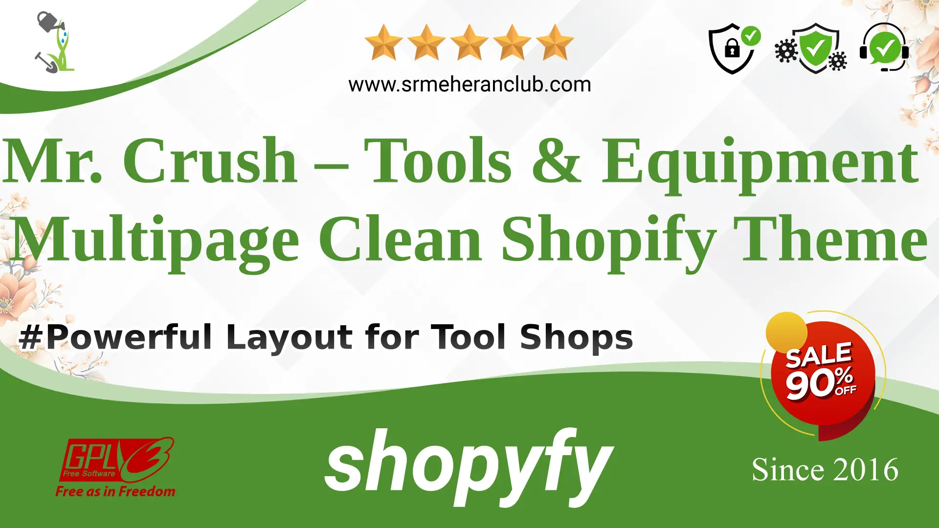 Mr. Crush – Tools & Equipment Multipage Clean Shopify Theme — Theme by Templatemonster