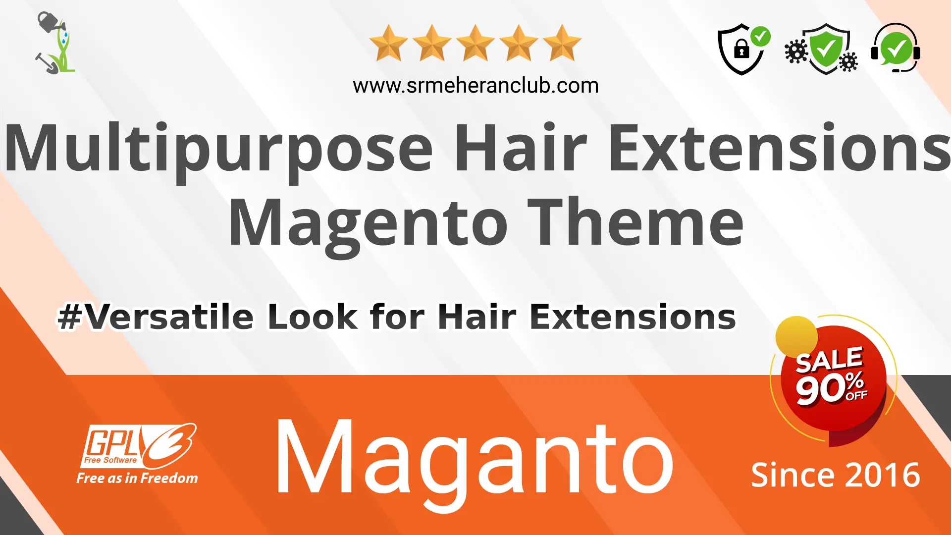Multipurpose Hair Extensions Magento Theme — Theme by Templatemonster