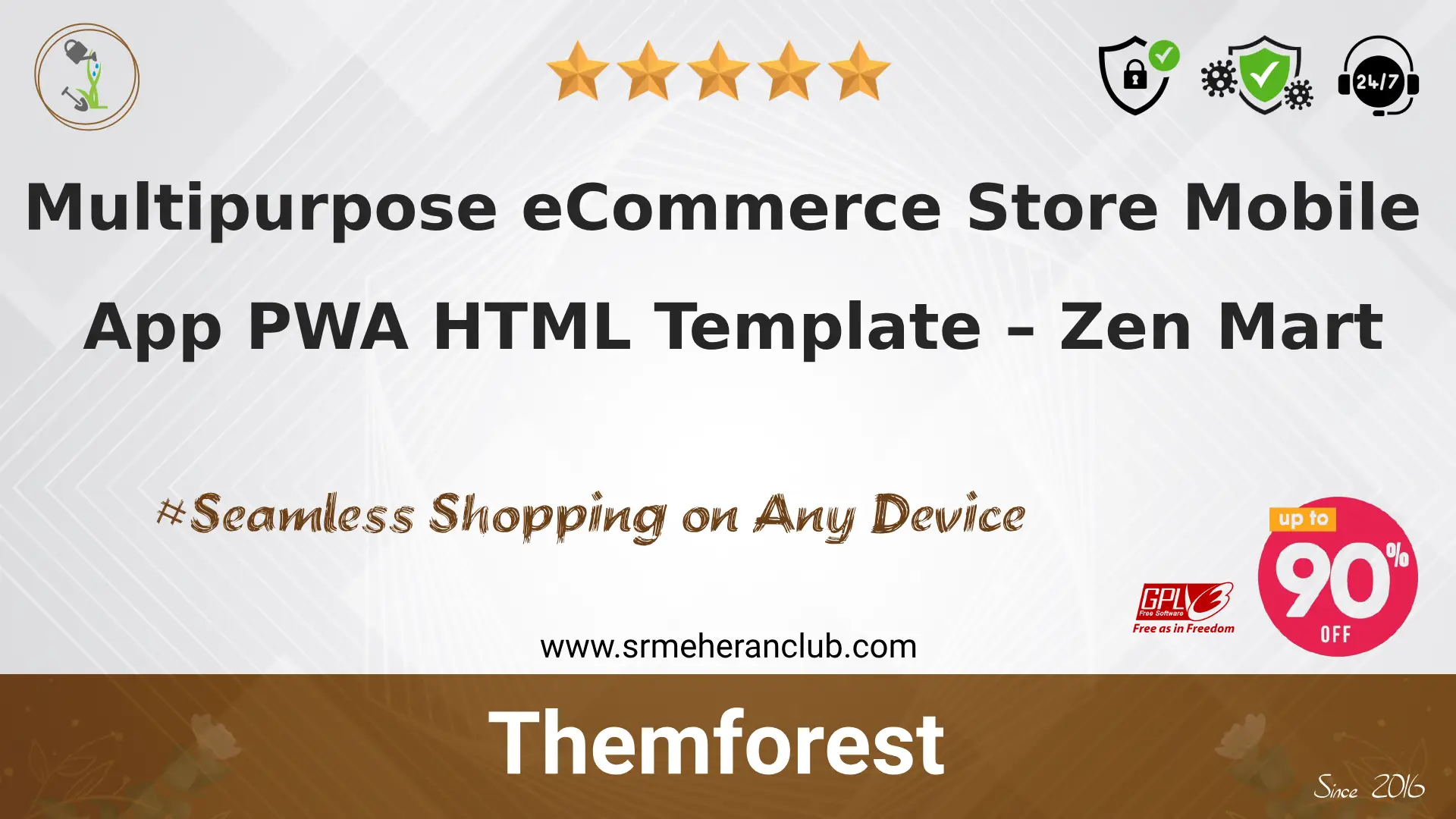 Multipurpose eCommerce Store Mobile App PWA HTML Template – Zen Mart