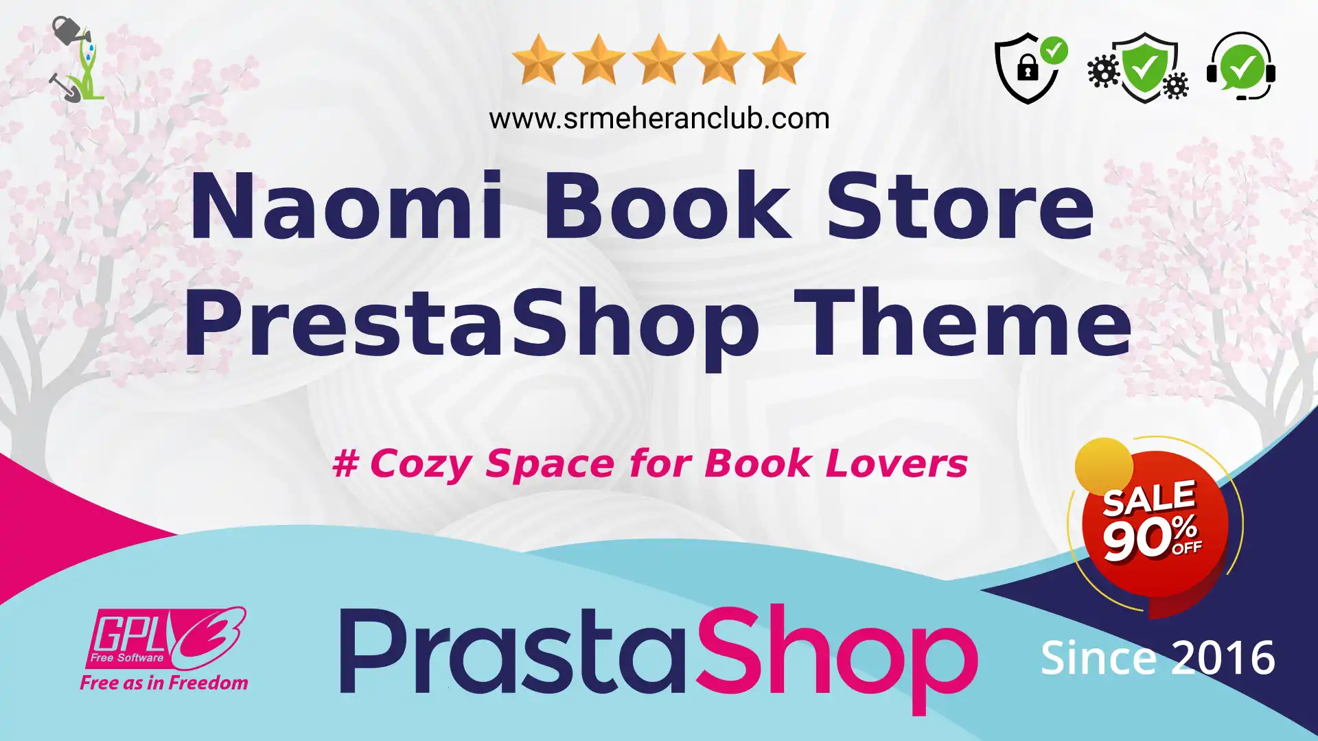 Naomi Book Store PrestaShop Theme — Theme by Templatemonster