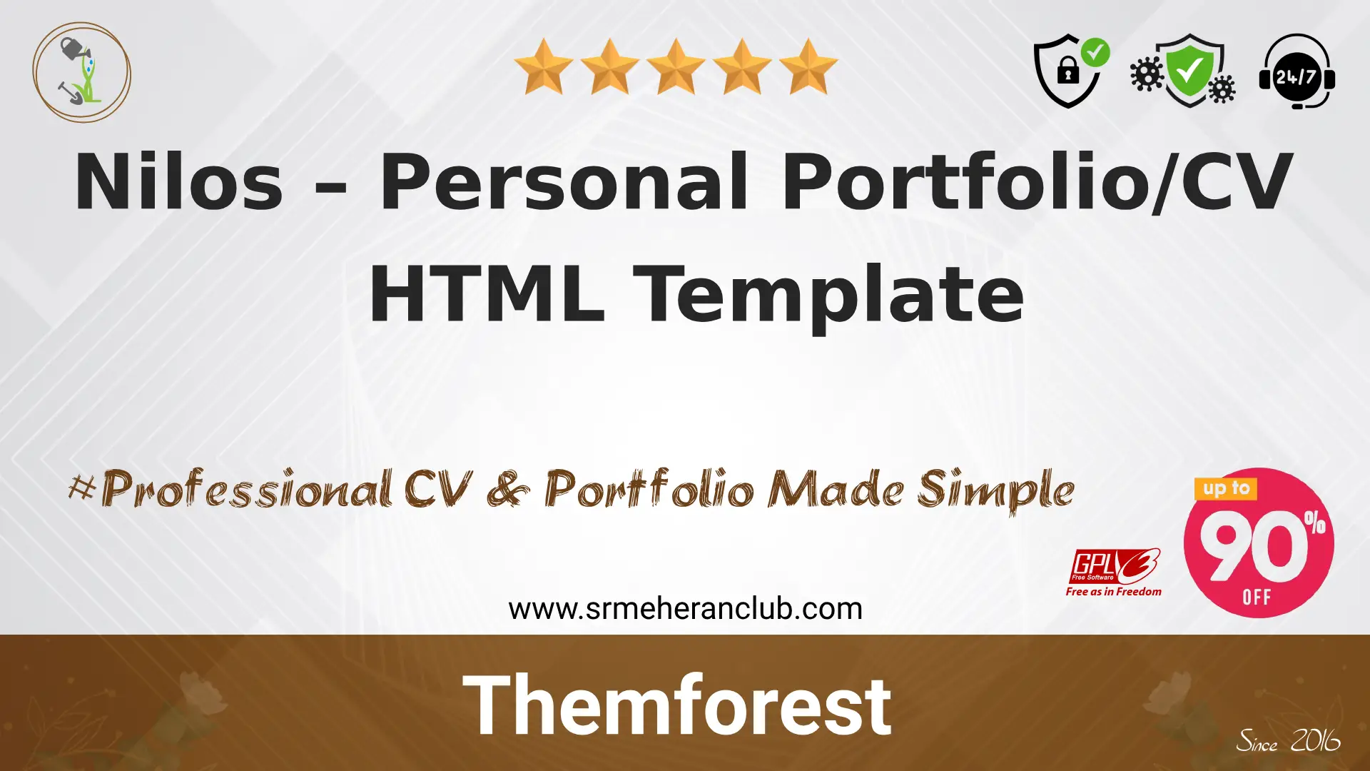 Nilos – Personal Portfolio/CV HTML Template
