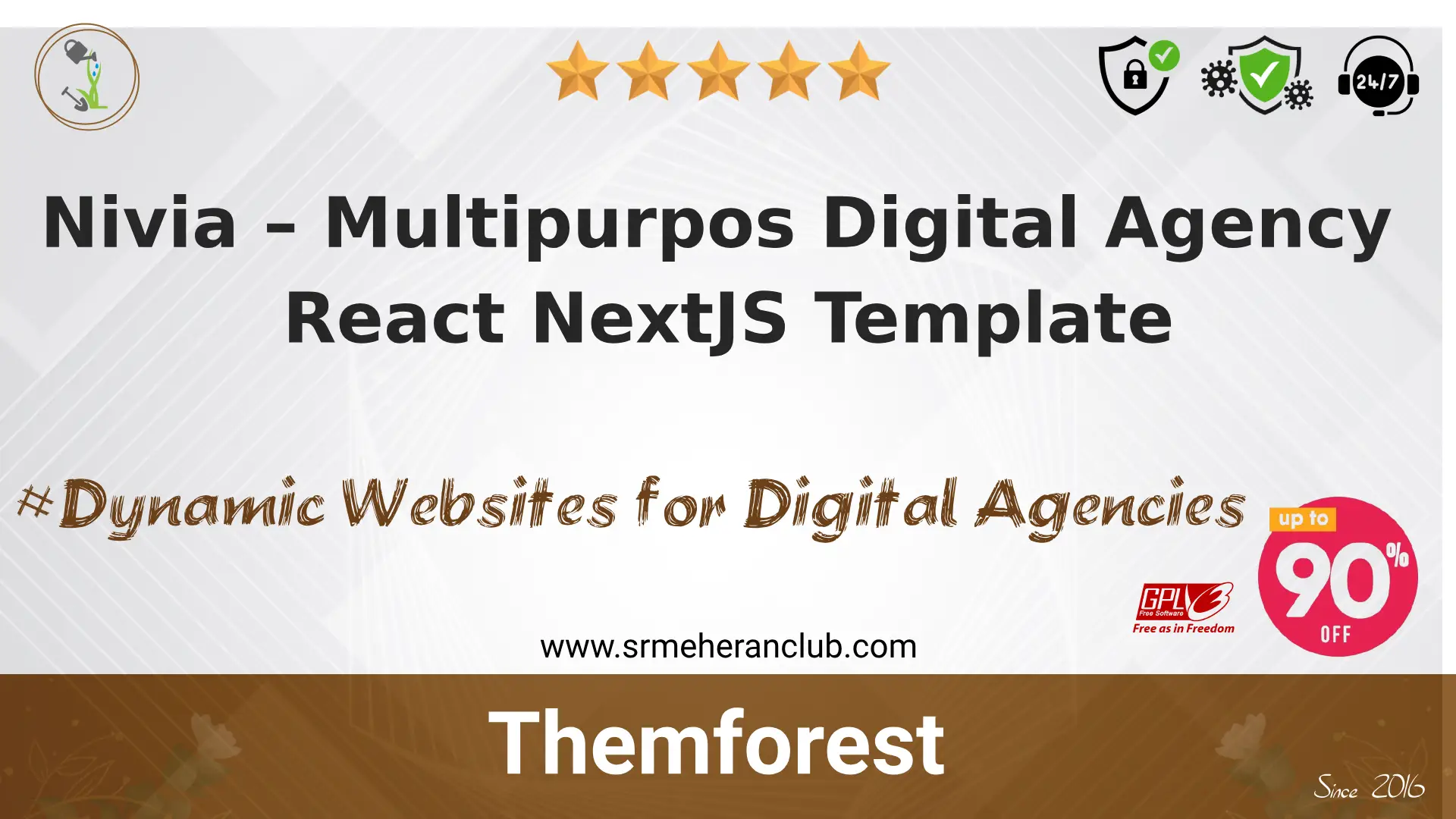 Nivia – Multipurpos Digital Agency React NextJS Template