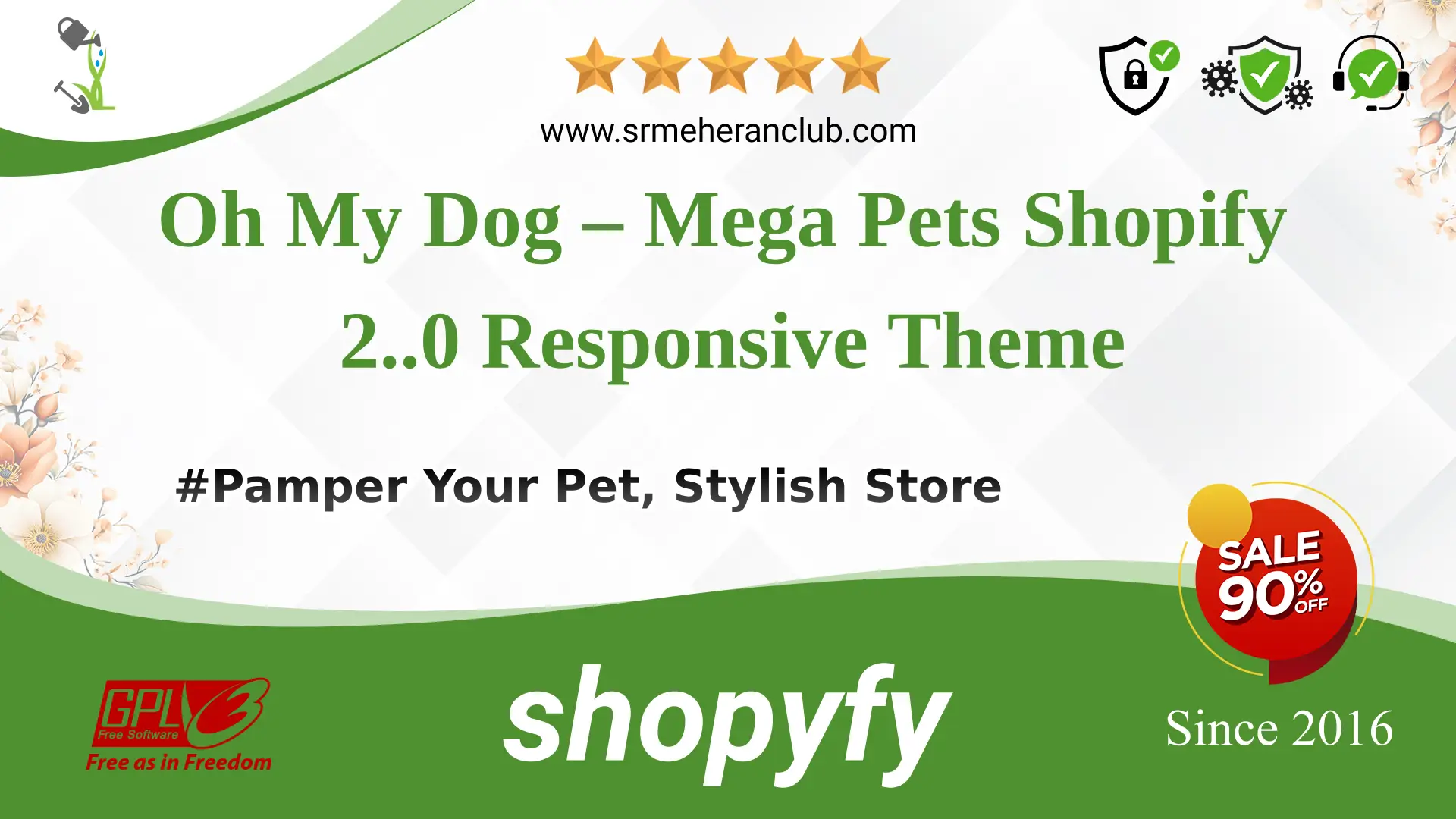 Oh My Dog – Mega Pets Shopify 2..0 Responsive Theme — Theme by Templatemonster