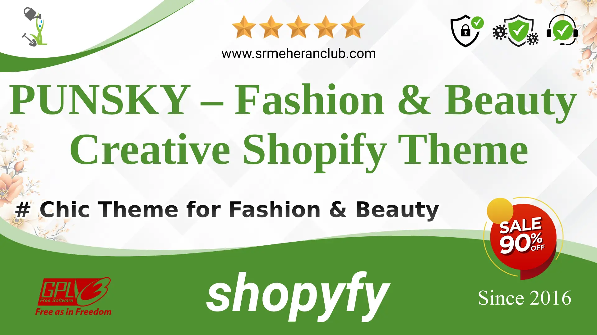 PUNSKY – Fashion & Beauty Creative Shopify Theme — Theme by Templatemonster