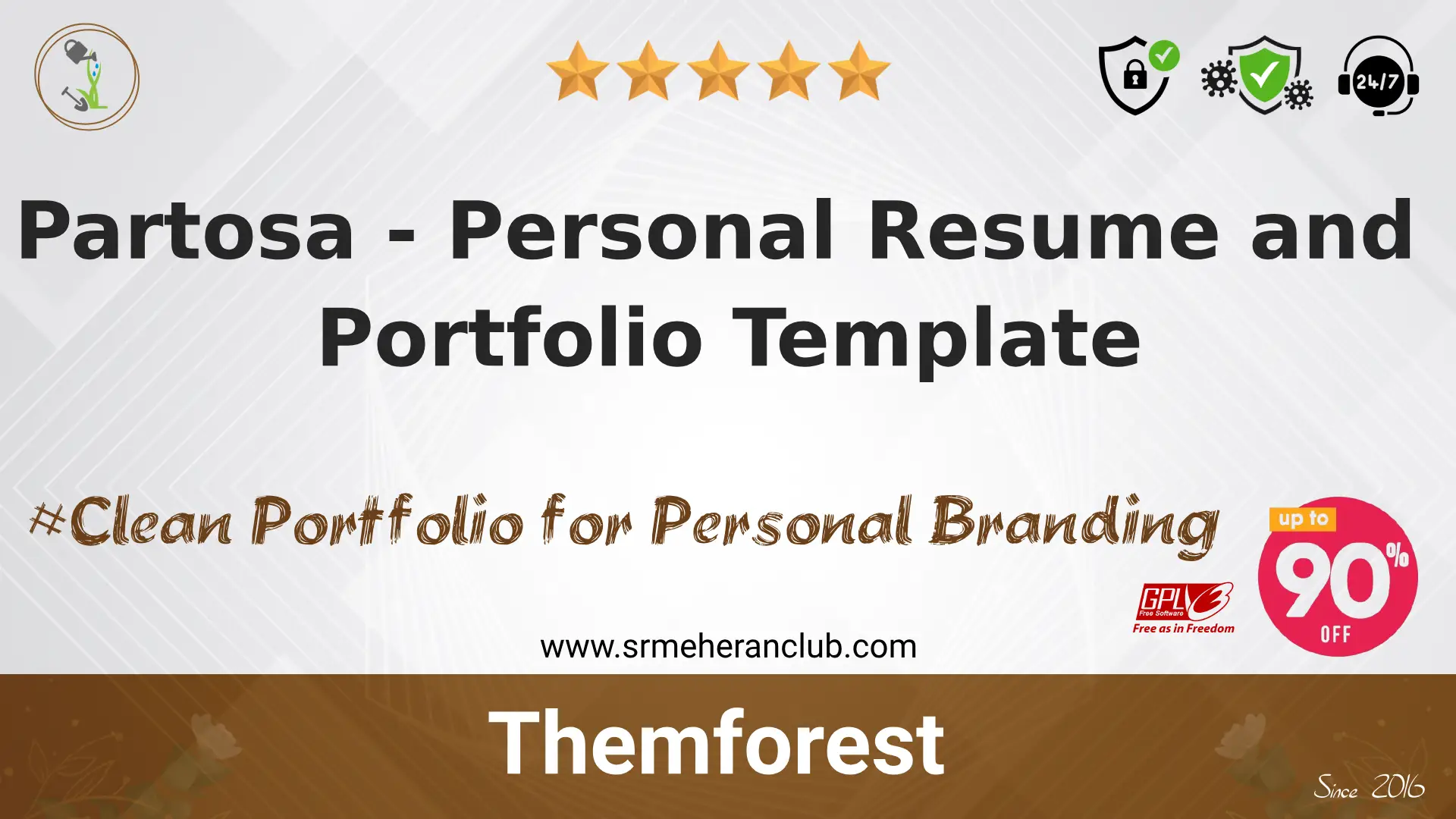 Partosa – Personal Resume and Portfolio Template