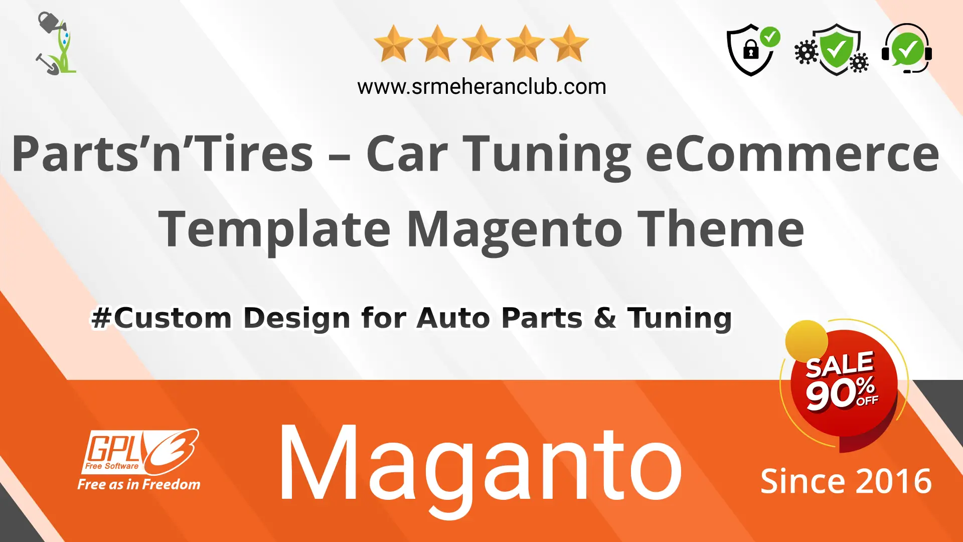 Parts’n’Tires – Car Tuning eCommerce Template Magento Theme — Theme by Templatemonster