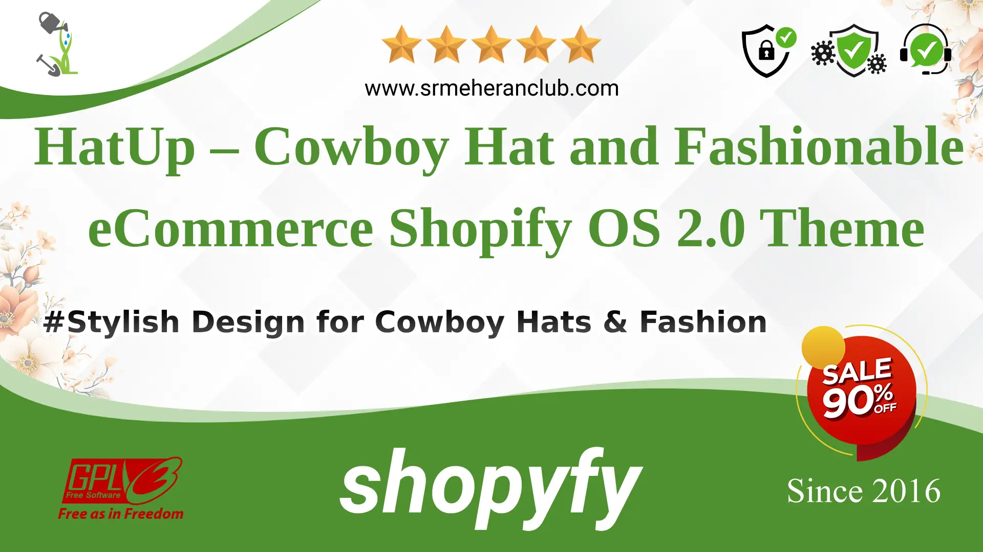 HatUp – Cowboy Hat and Fashionable eCommerce Shopify OS 2.0 Theme