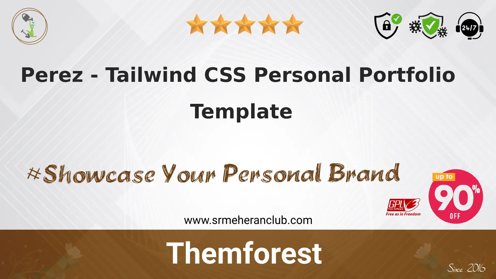 Perez – Tailwind CSS Personal Portfolio Template