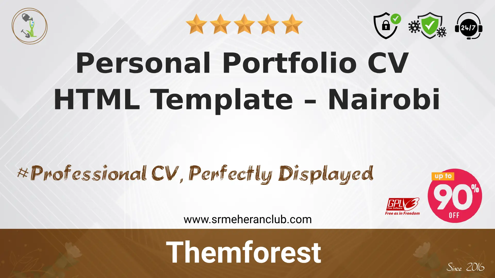 Personal Portfolio CV HTML Template – Nairobi