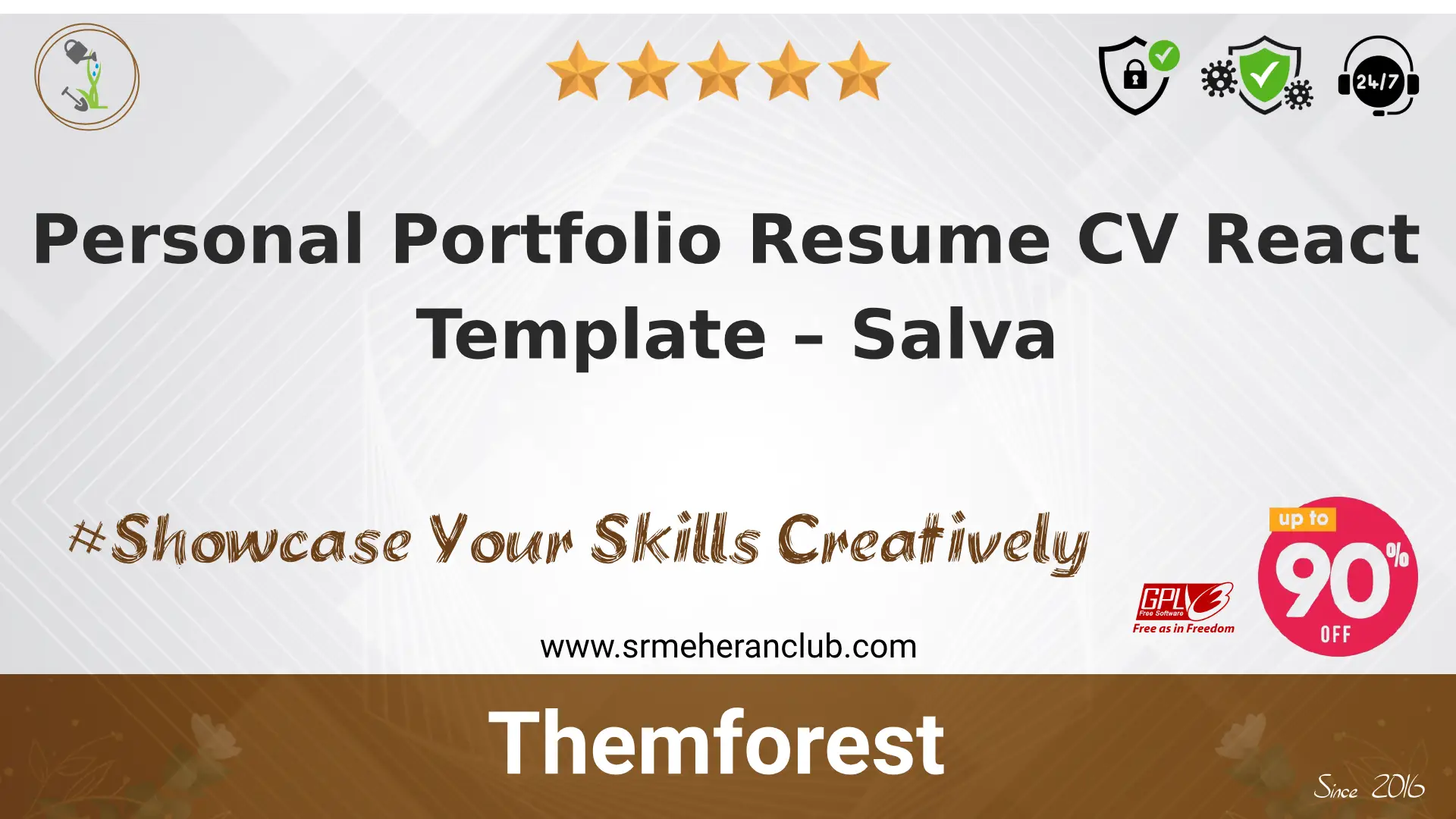 Personal Portfolio Resume CV React Template – Salva — Template by Themeforest