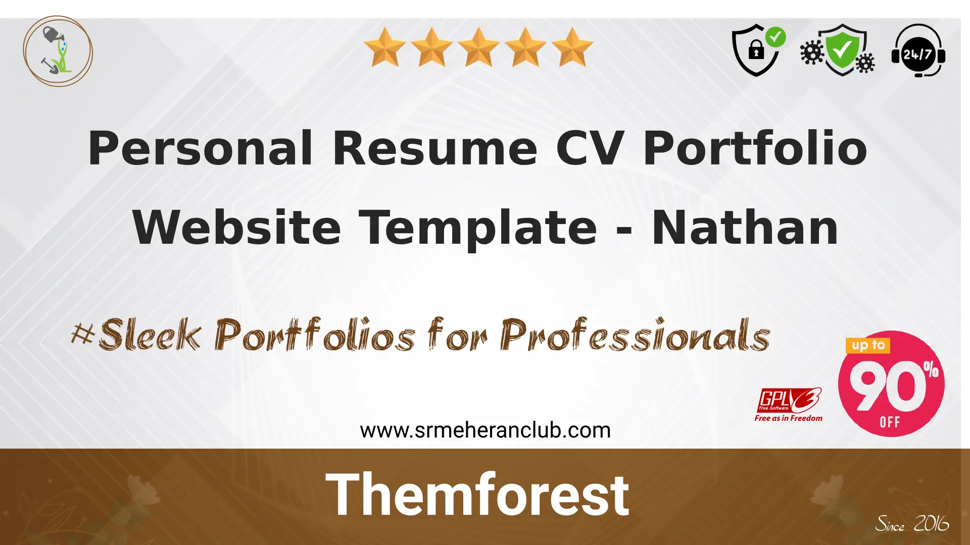 Personal Resume CV Portfolio Website Template – Nathan