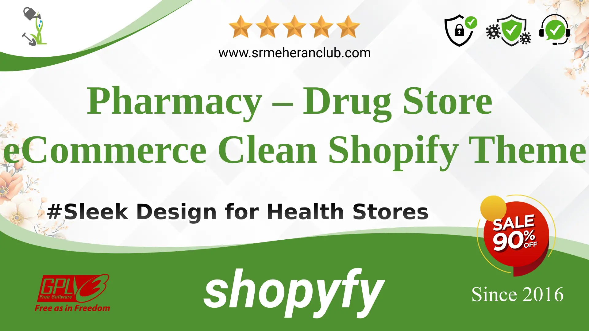 Pharmacy – Drug Store eCommerce Clean Shopify Theme — Theme by Templatemonster