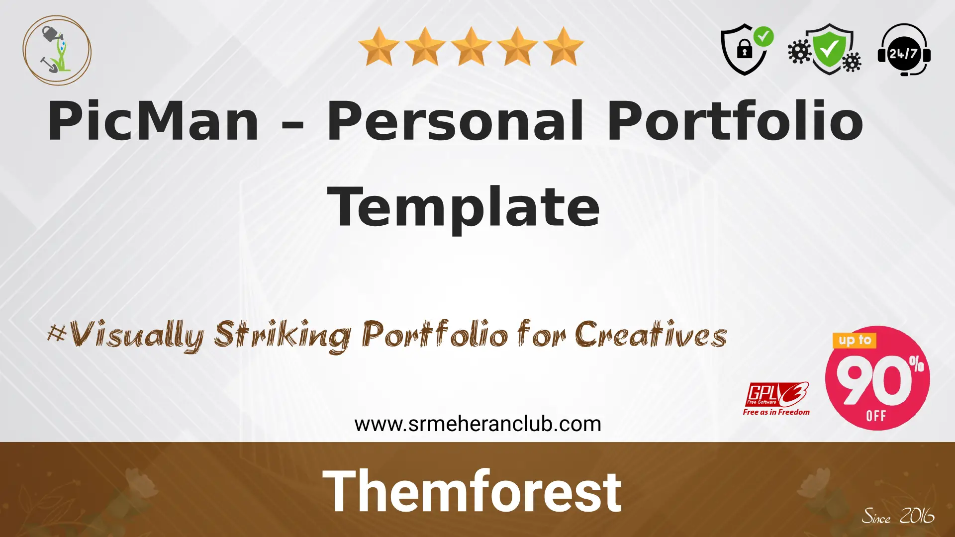 PicMan – Personal Portfolio Template — Template by Themeforest