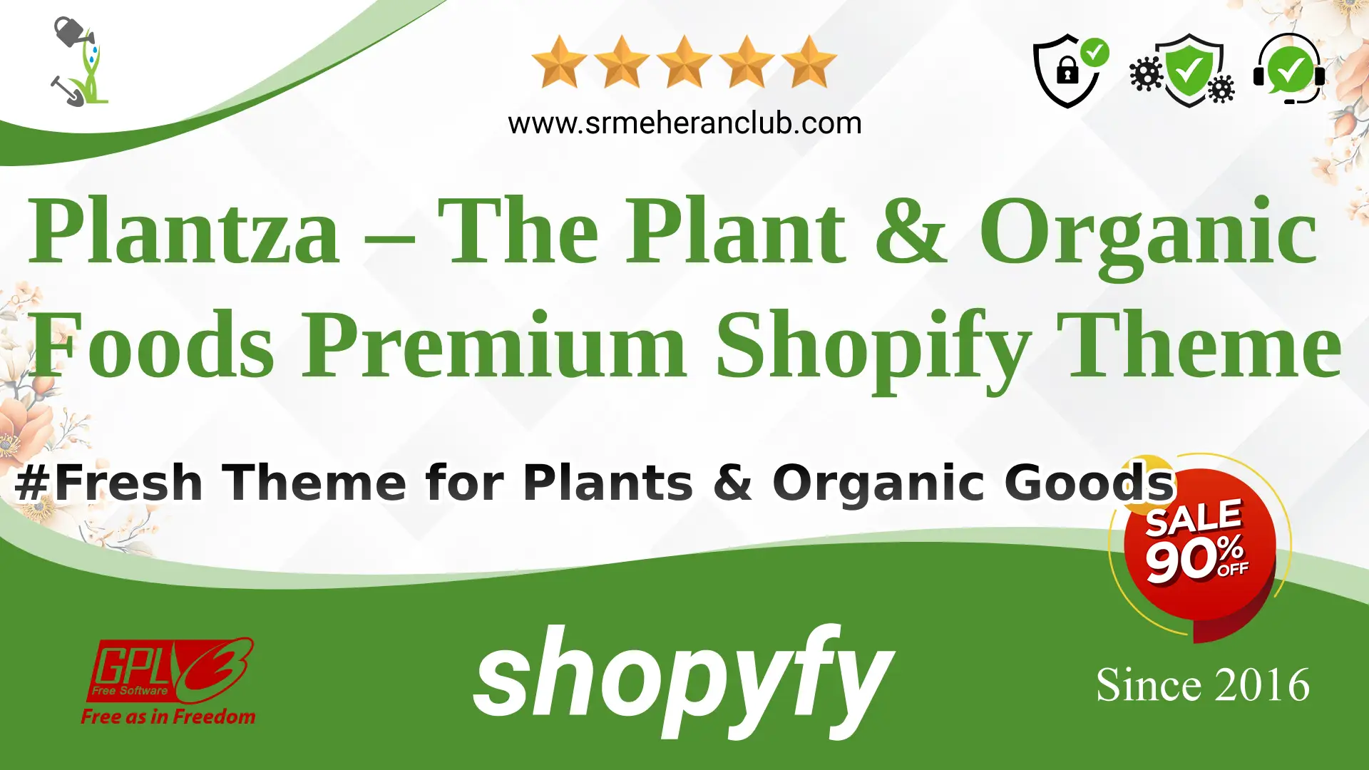 Plantza – The Plant & Organic Foods Premium Shopify Theme — Theme by Templatemonster