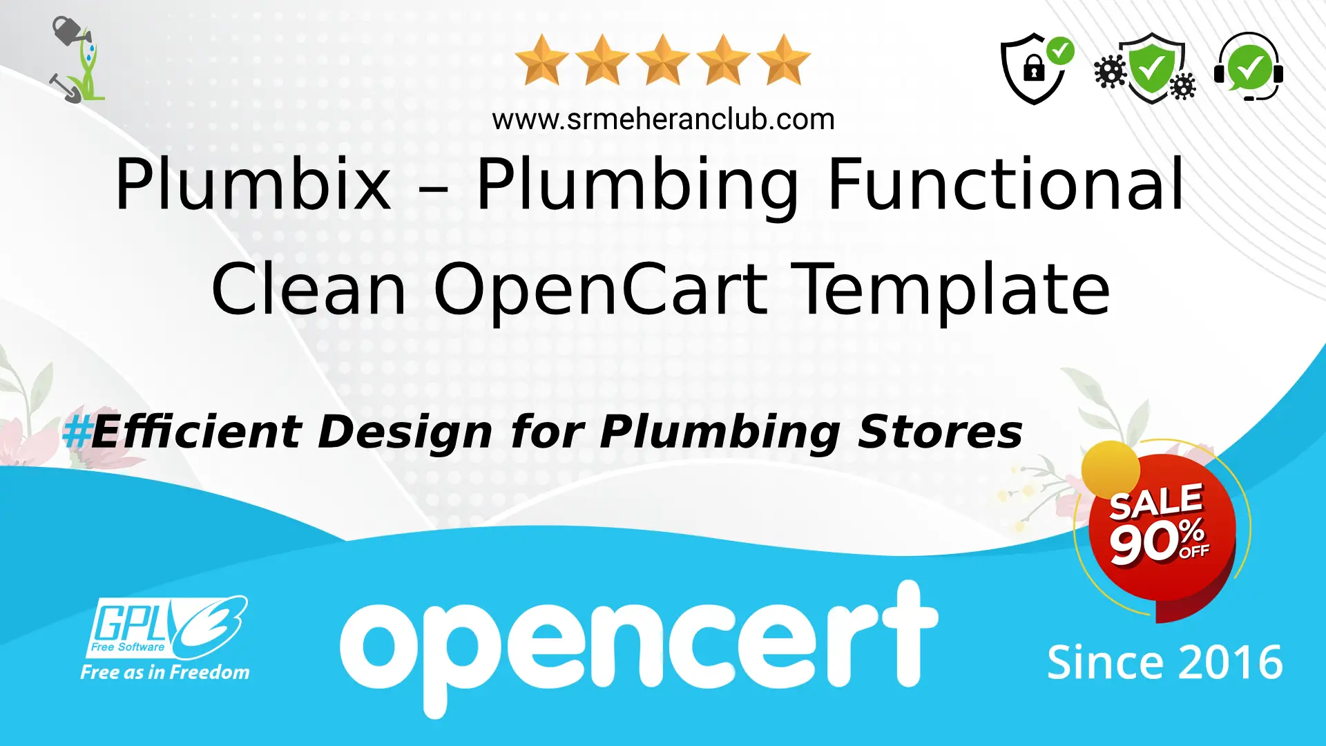 Plumbix – Plumbing Functional Clean OpenCart Template — Template by Templatemonster