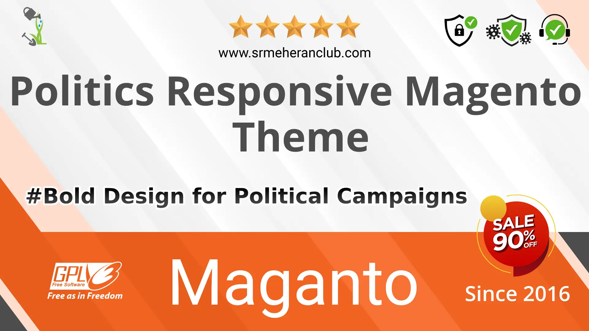 Politics Responsive Magento Theme — Theme by Templatemonster