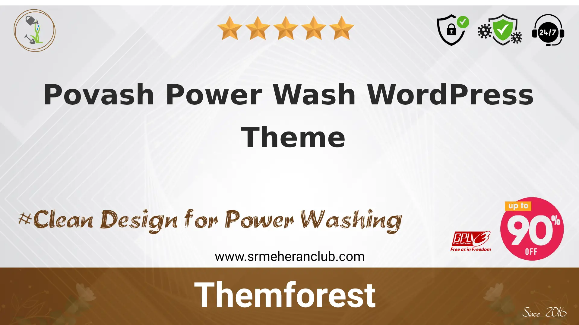 Povash Power Wash WordPress Theme — Theme by Themeforest