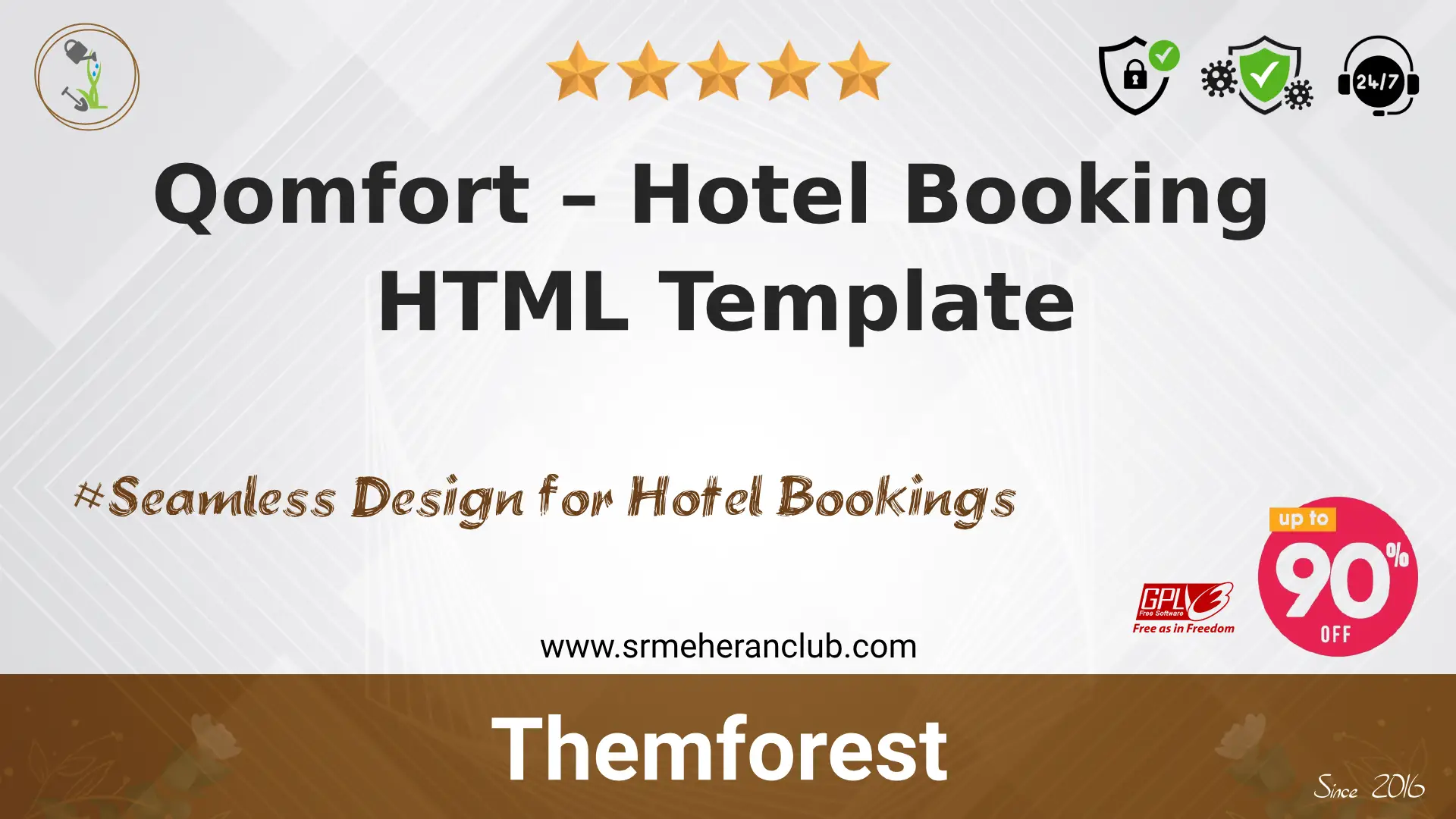 Qomfort – Hotel Booking HTML Template