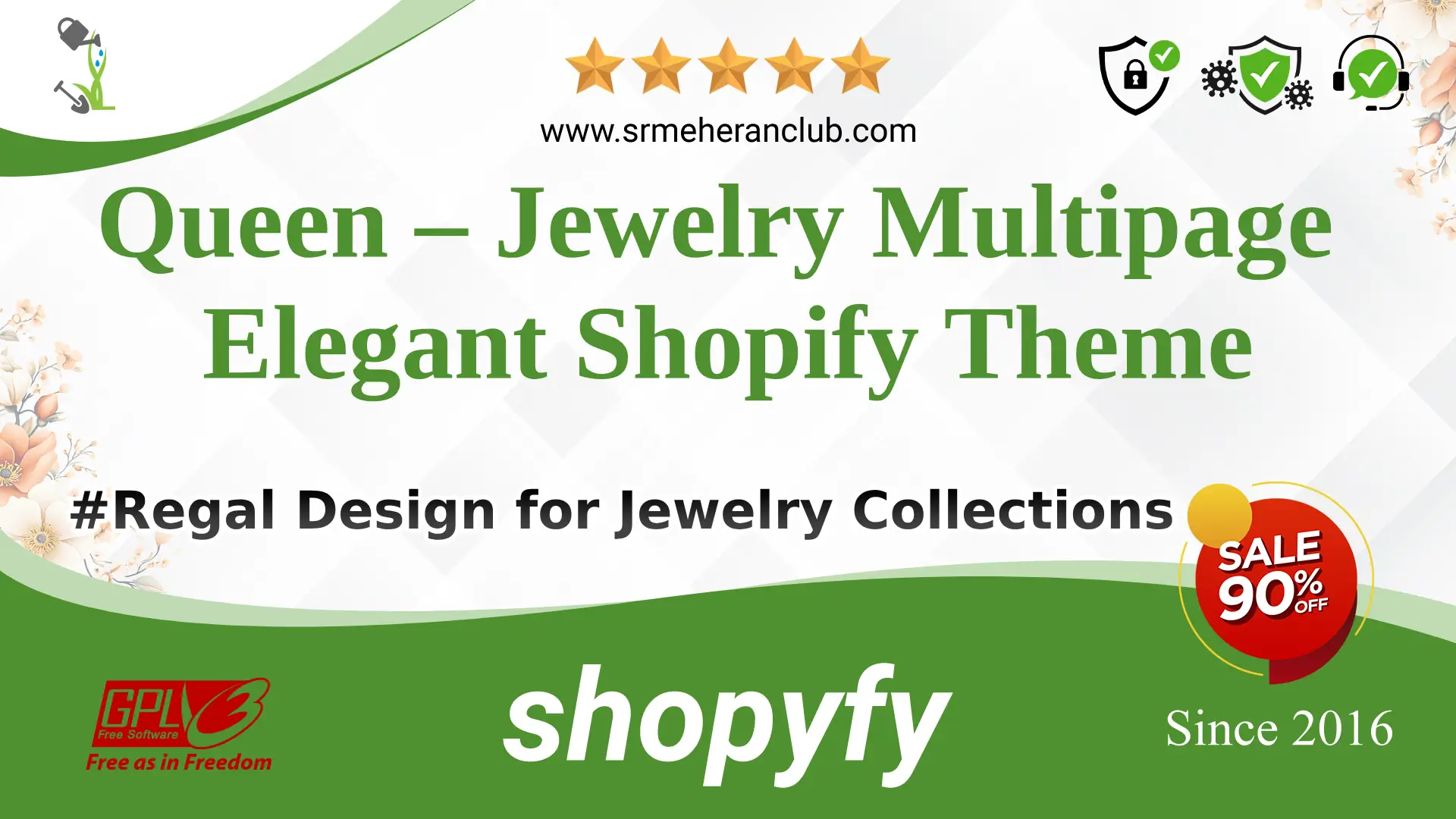 Queen – Jewelry Multipage Elegant Shopify Theme — Theme by Templatemonster