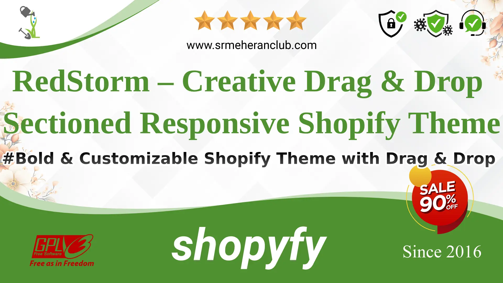 RedStorm – Creative Drag & Drop Sectioned Responsive Shopify Theme — Theme by Themeforest