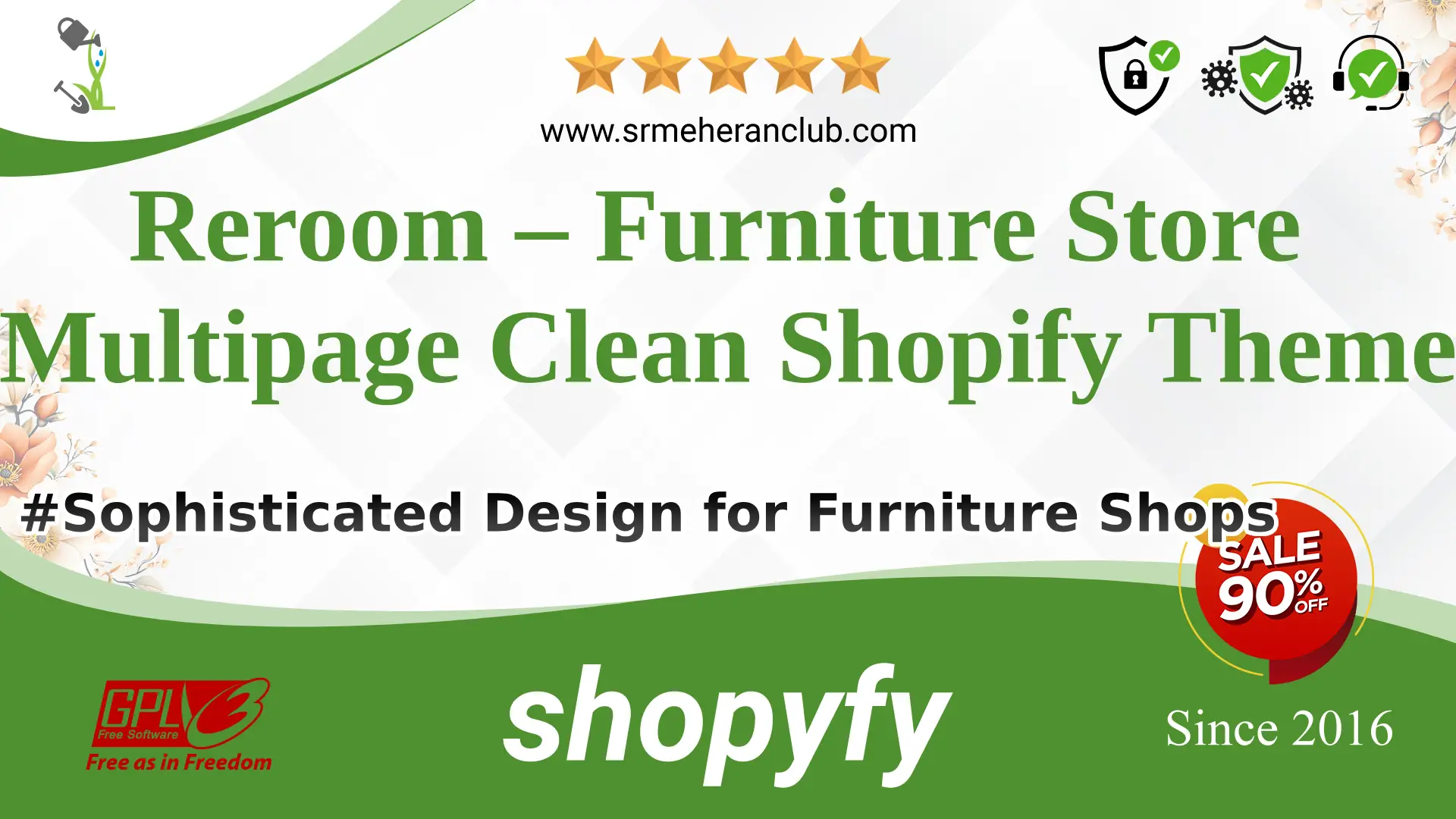 Reroom – Furniture Store Multipage Clean Shopify Theme — Theme by Templatemonster