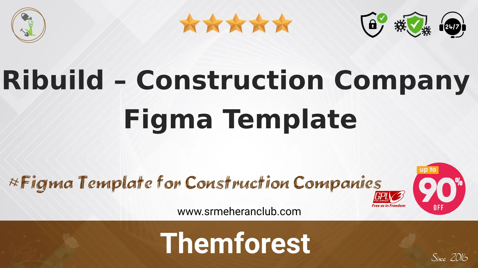 Ribuild – Construction Company Figma Template