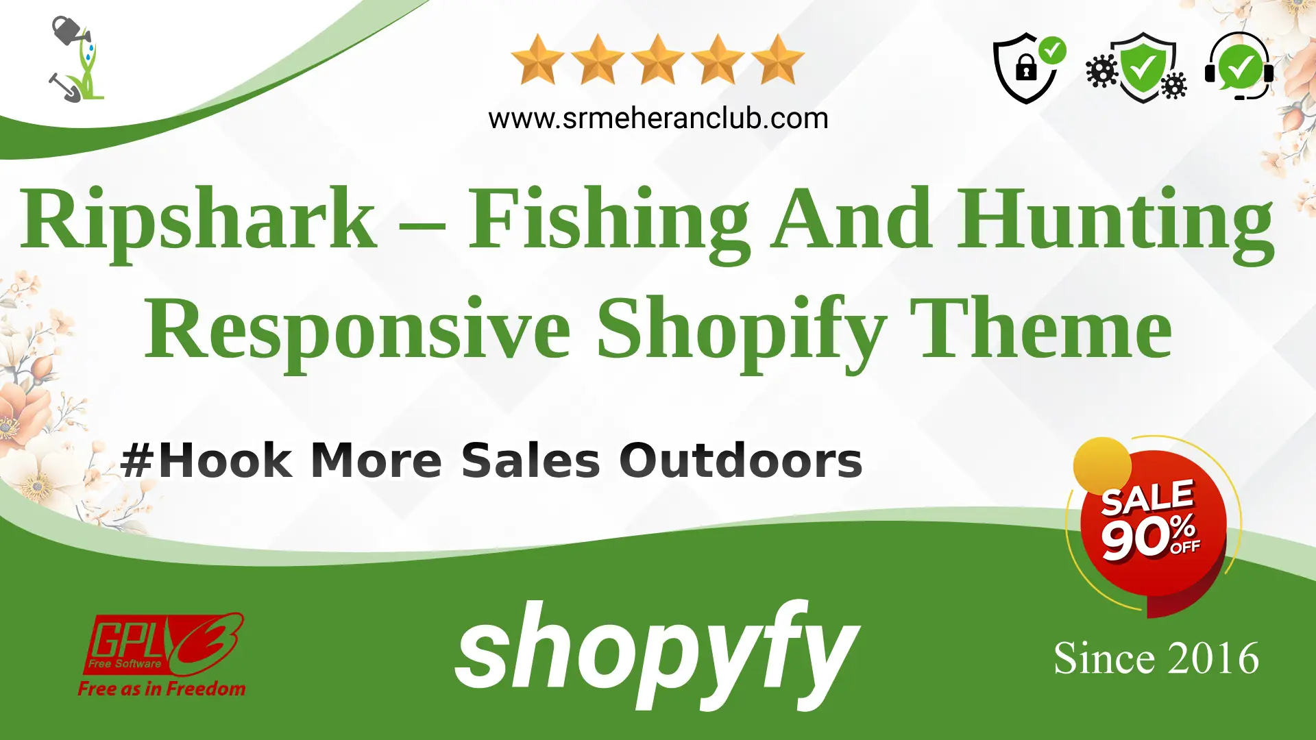 Ripshark – Fishing And Hunting Responsive Shopify Theme — Theme by Templatemonster