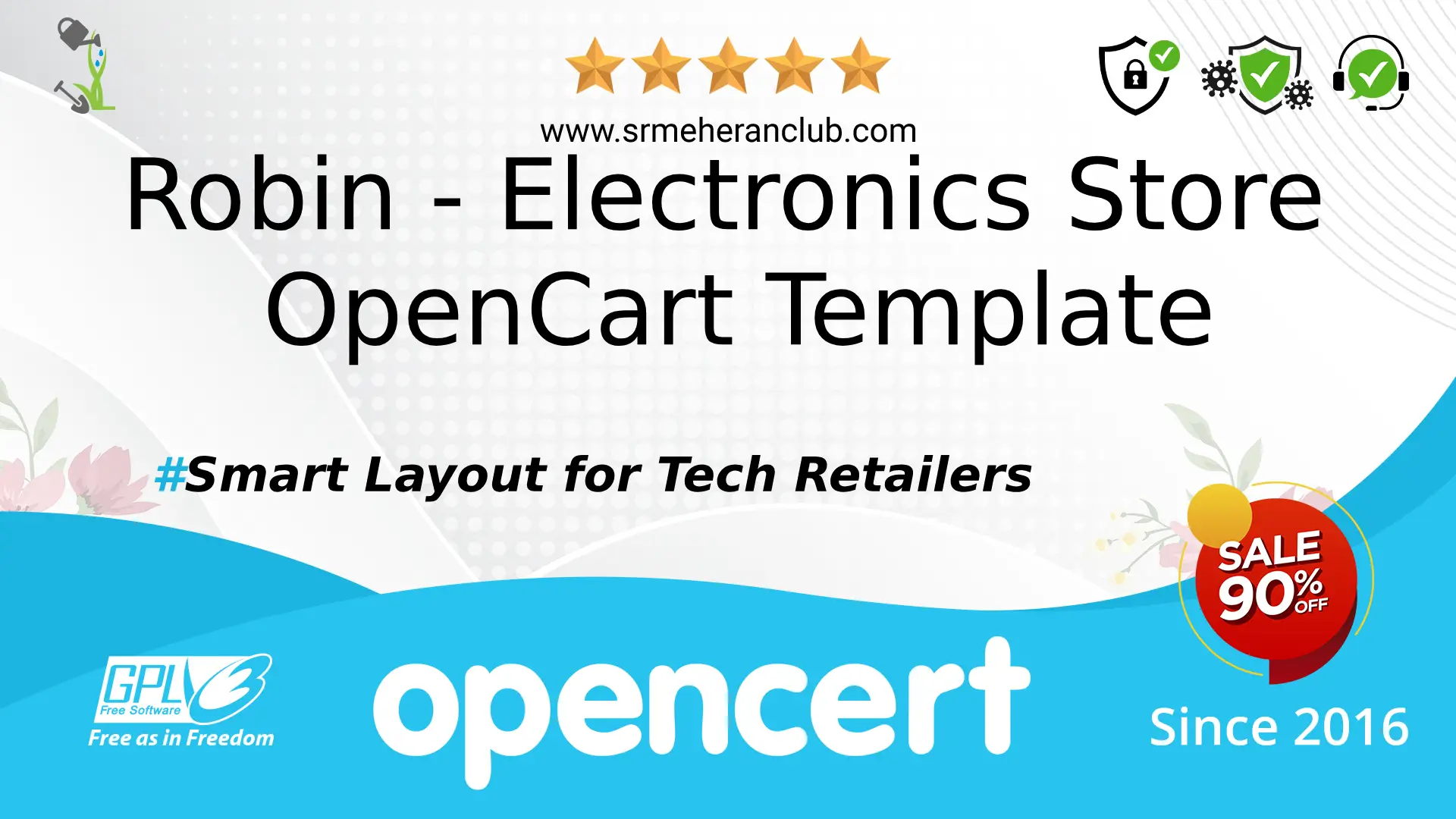 Robin – Electronics Store OpenCart Template — Template by Templatemonster