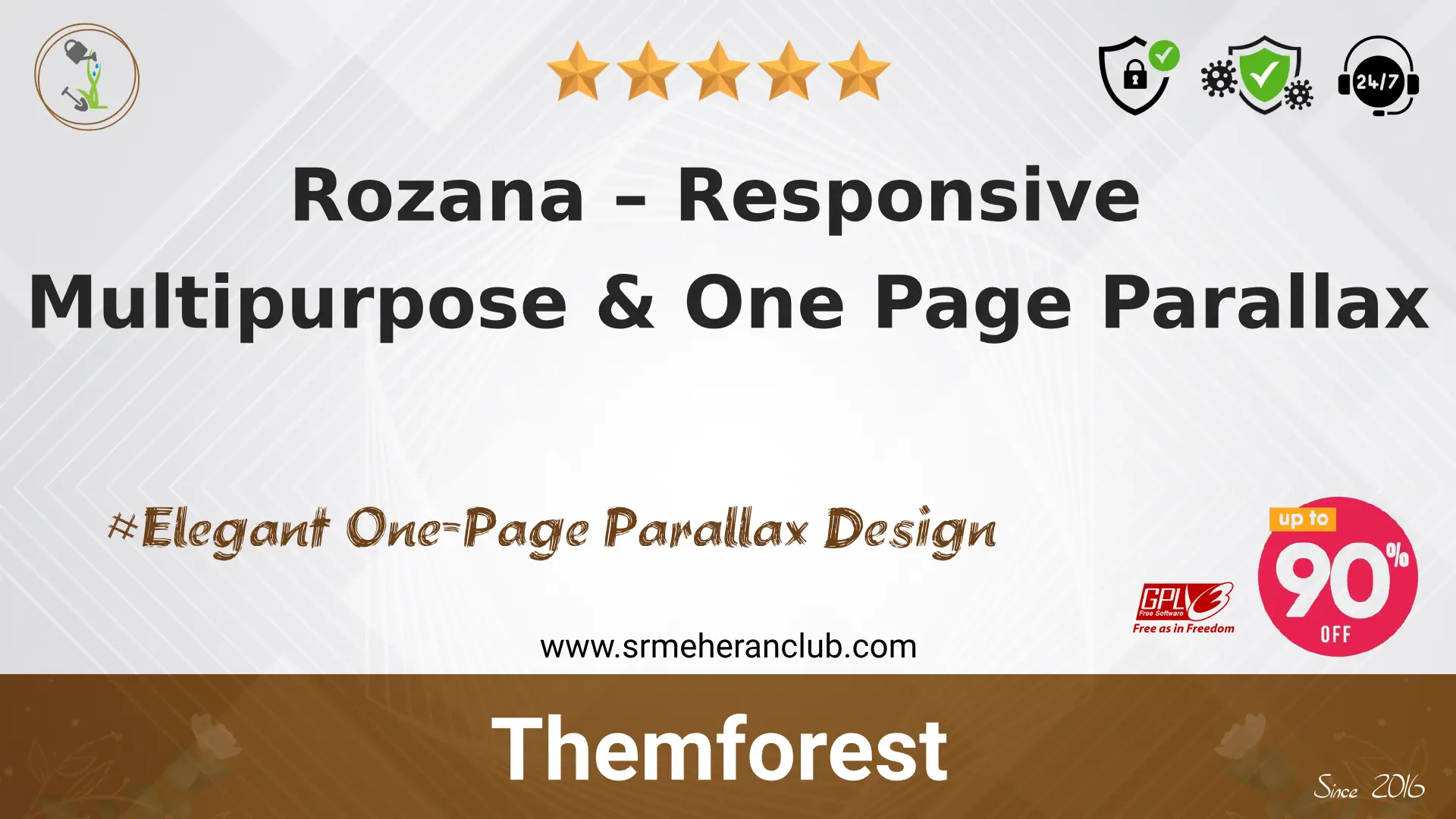 Rozana – Responsive Multipurpose & One Page Parallax