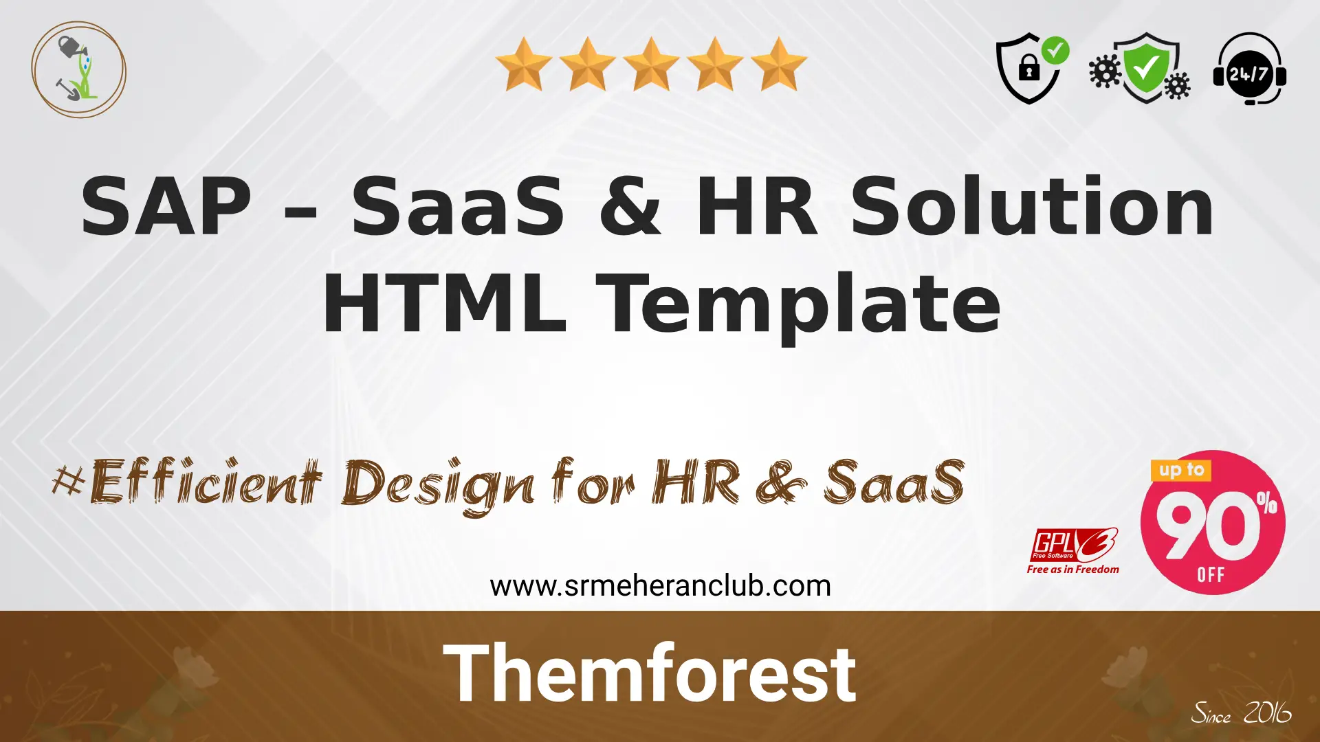 SAP – SaaS & HR Solution HTML Template