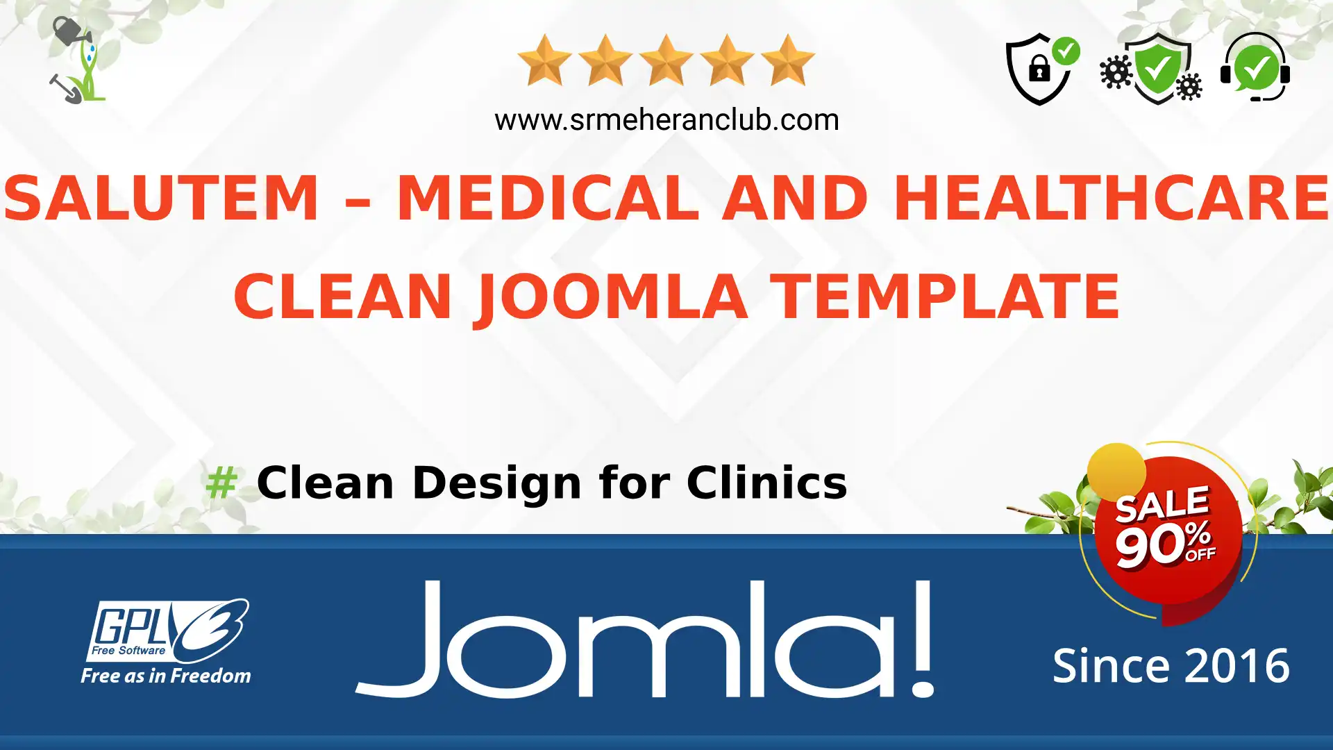 Salutem – Medical and Healthcare Clean Joomla Template — Theme by Templatemonster