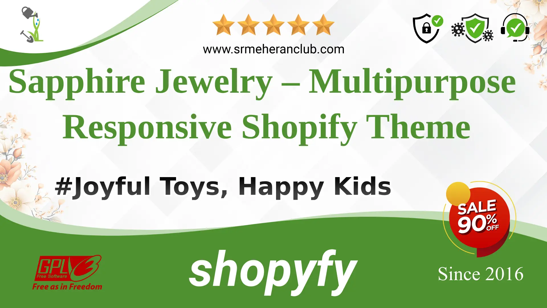 Sapphire Jewelry – Multipurpose Responsive Shopify Theme — Theme by Templatemonster