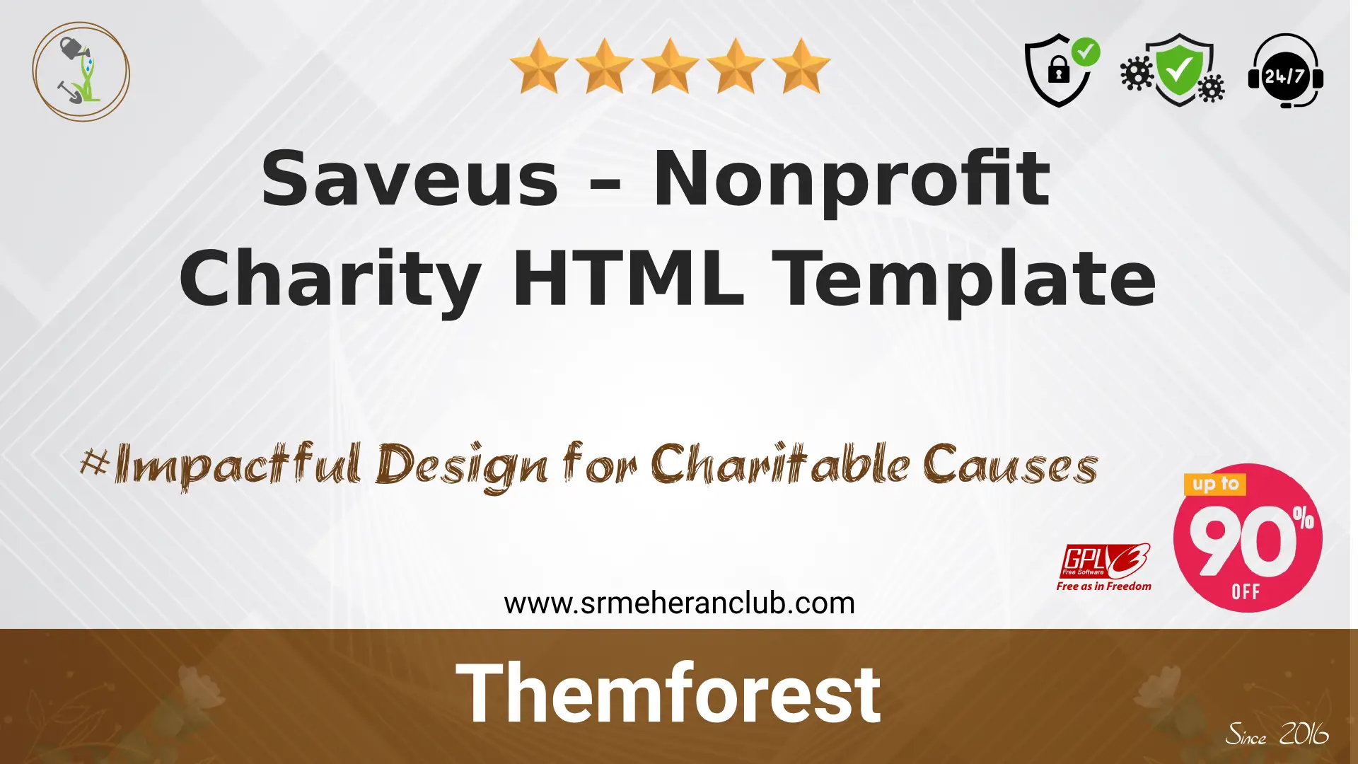 Saveus – Nonprofit Charity HTML Template
